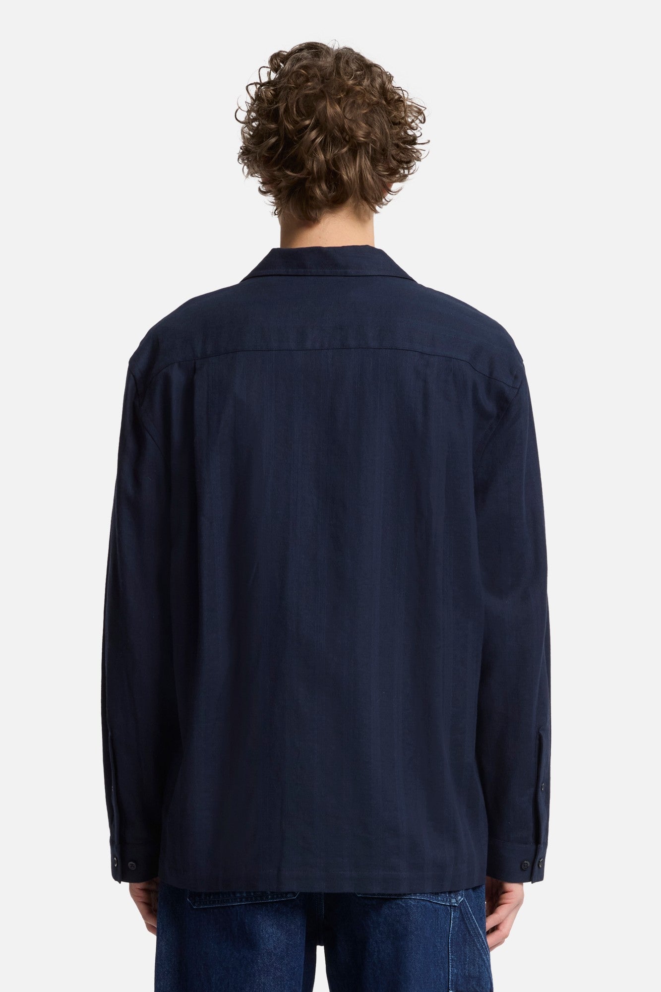 7-for-all-mankind-linen-blend-long-sleeve-camp-shirt-navy-herren-hemd image 5