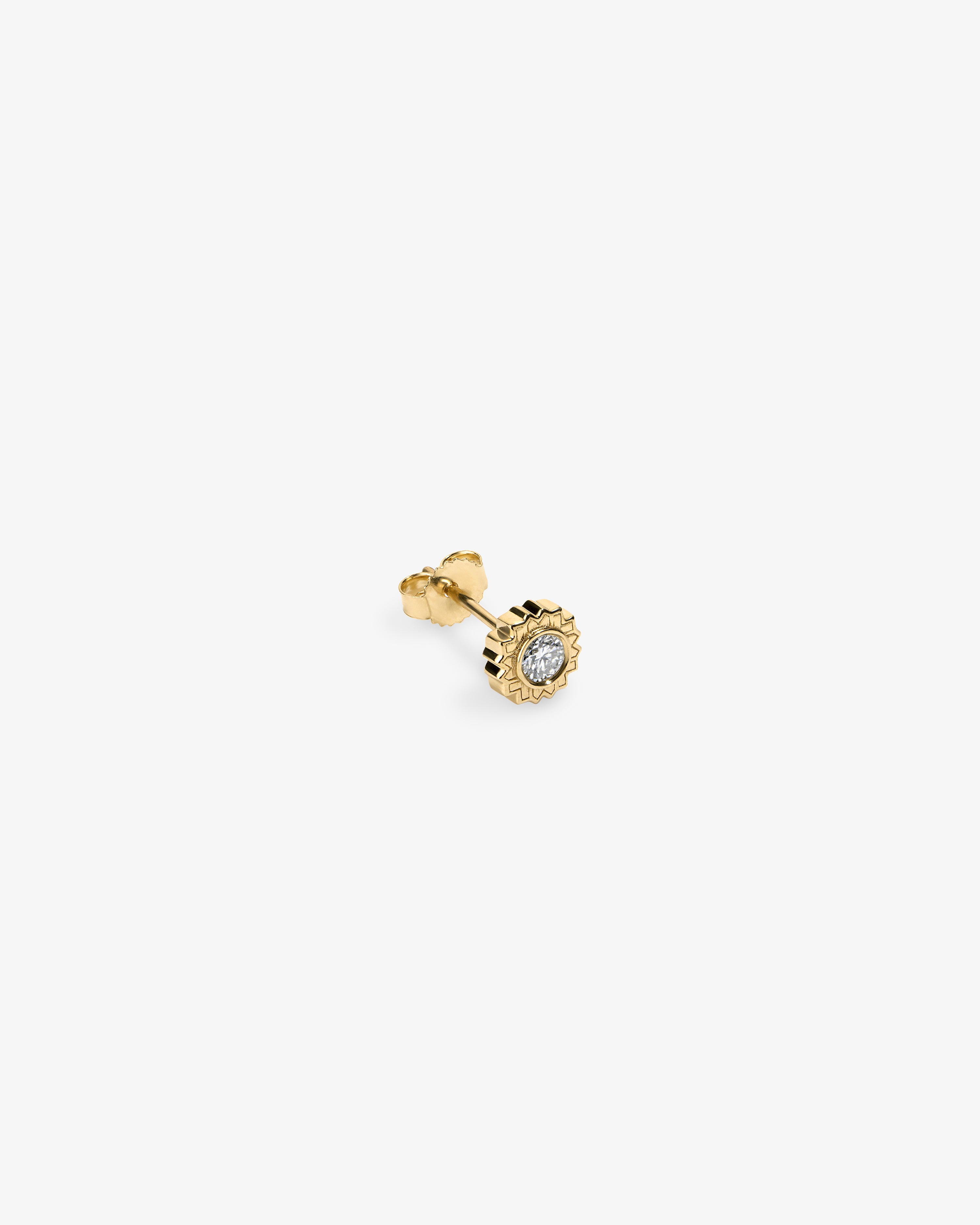 aim-leon-dore-h-lios-diamond-earring-gold image 2