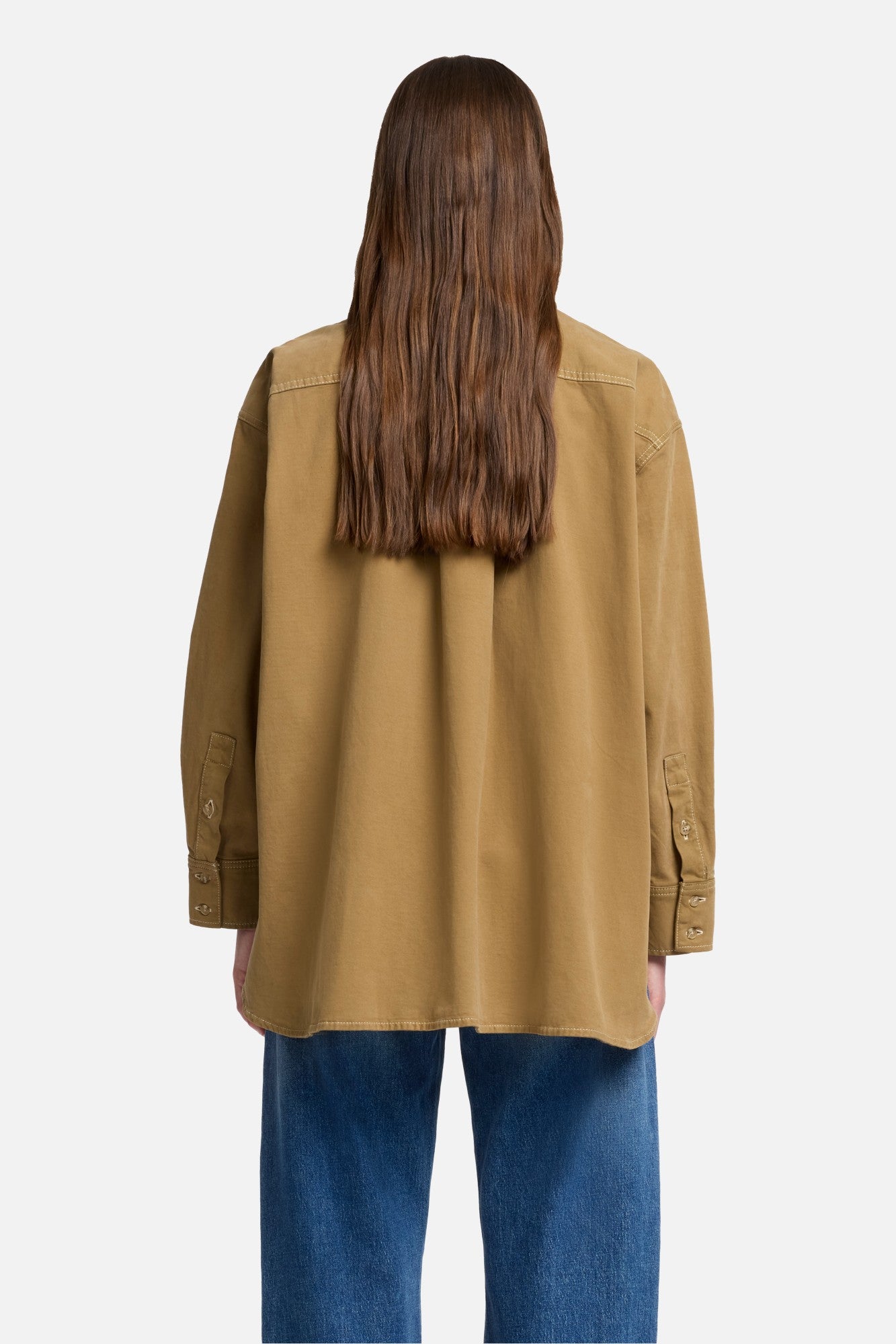 7-for-all-mankind-nina-relaxed-overshirt-comfort-twill-sand-storm-damen image 5