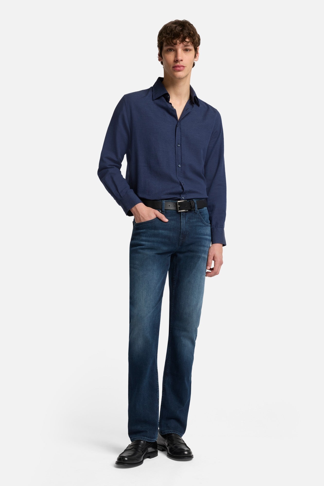 7-for-all-mankind-luxe-performance-straight-jeans-herren-dark-blue image 2