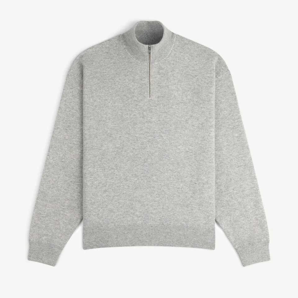 aim-leon-dore-quarter-zip-pavilion-cashmere-pullover-grau image 1