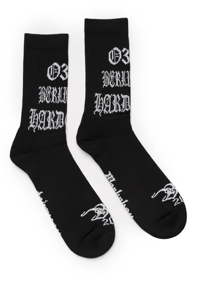 032c-socks-with-print-hardcore-since-2001 image 1