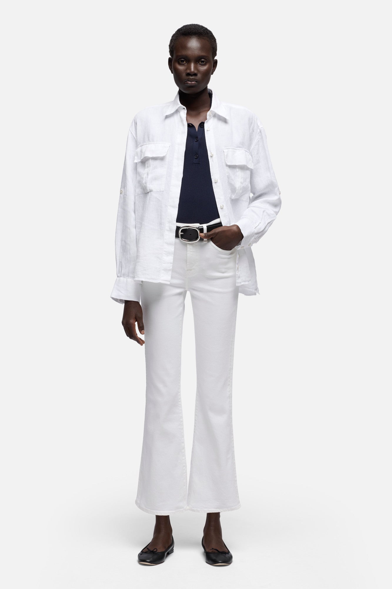 7-for-all-mankind-utility-long-sleeve-hemd-in-linen-white image 2