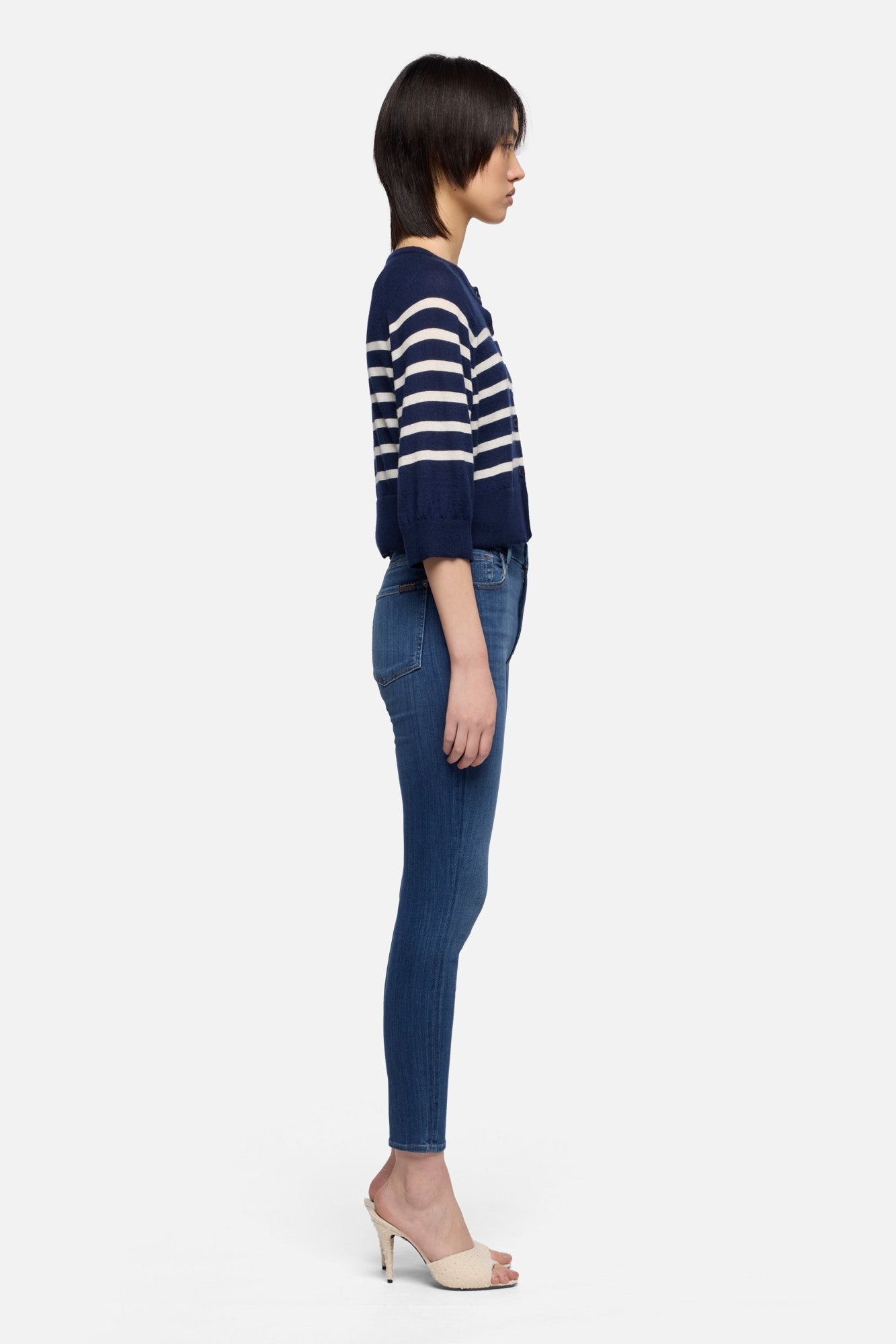 7-for-all-mankind-bubble-cardigan-kaschmir-gestreift-ink-damen image 6