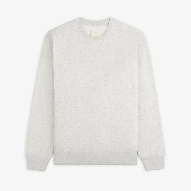aim-leon-dore-pavilion-cashmere-crewneck-oatmeal image 1
