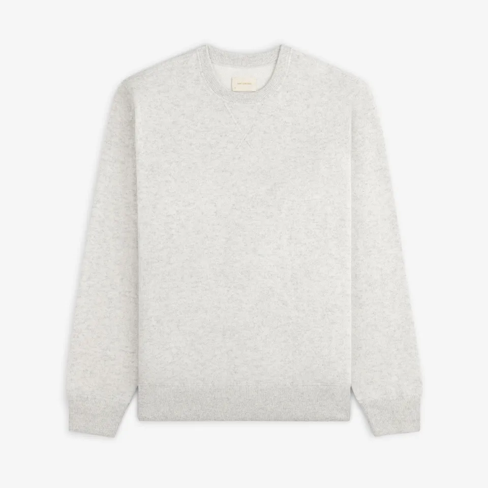 aim-leon-dore-pavilion-cashmere-crewneck-oatmeal image 1