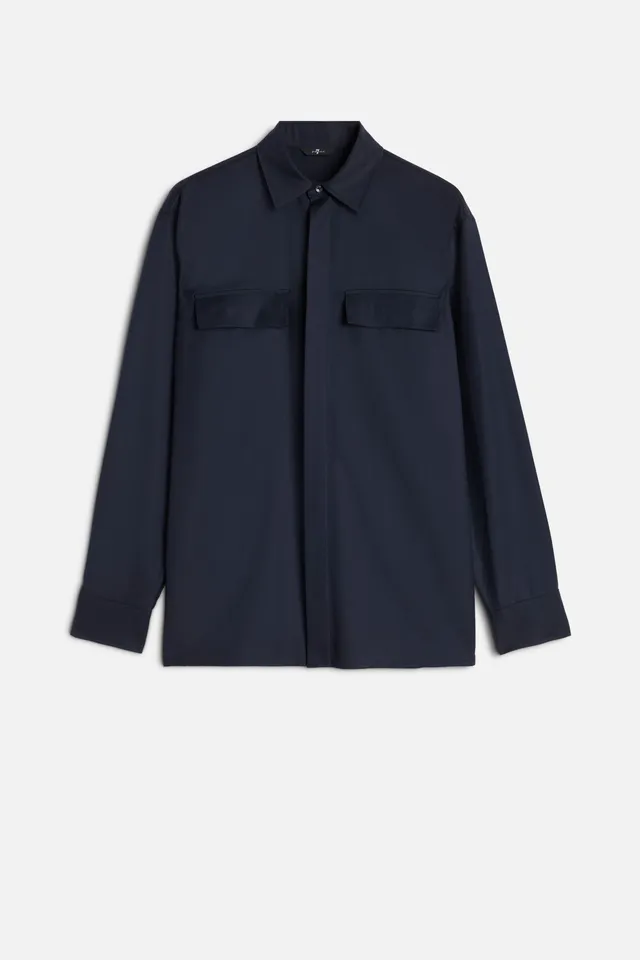 7-for-all-mankind-fluid-overshirt-herren-overshirt-navy image 1