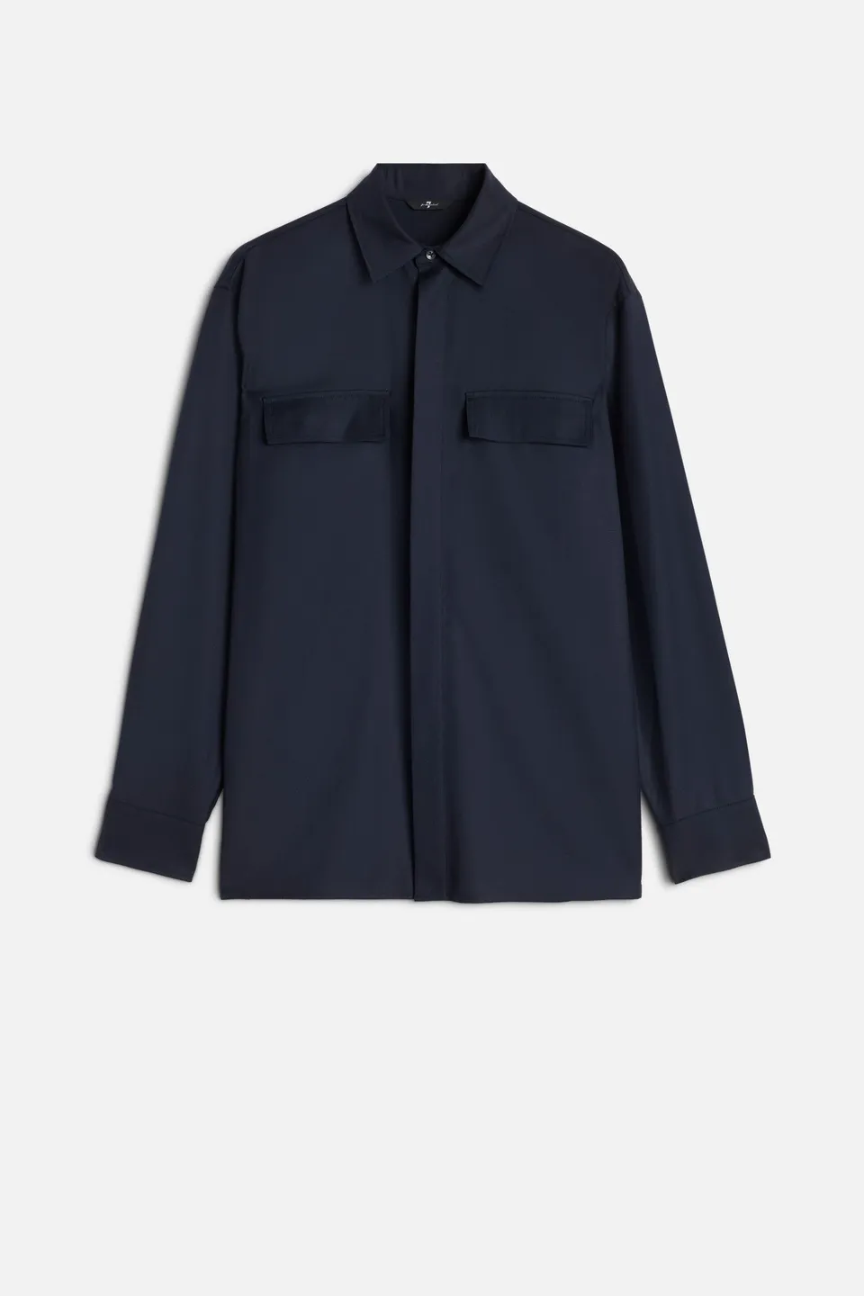 7-for-all-mankind-fluid-overshirt-herren-overshirt-navy image 1