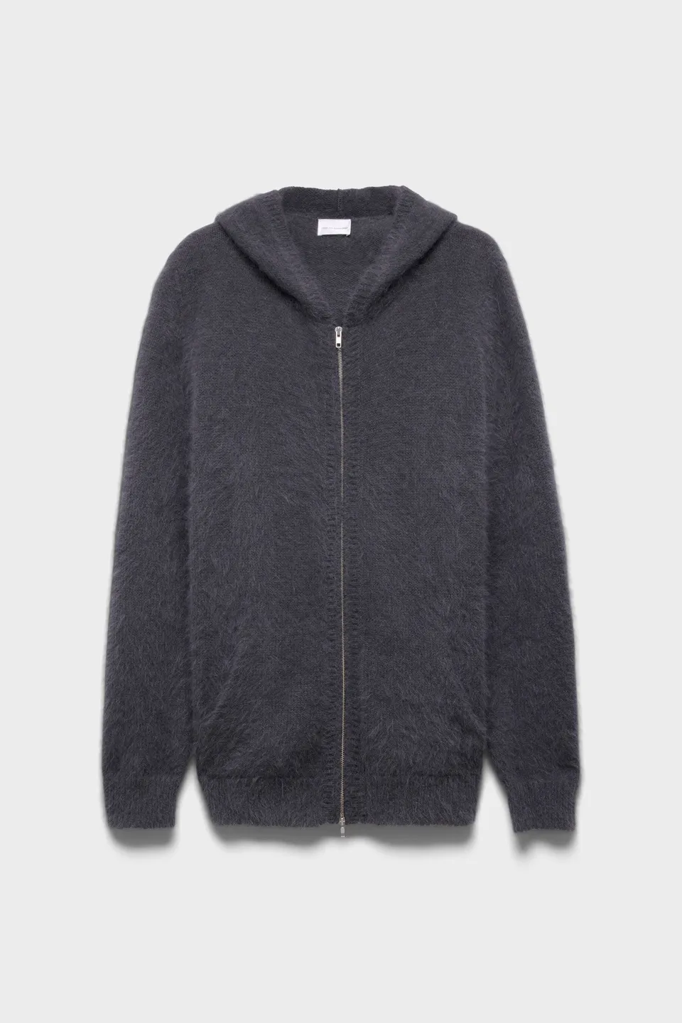 7-for-all-mankind-fuzzy-zip-hoodie-alpaca-blend-stone-damen-hoodie image 1