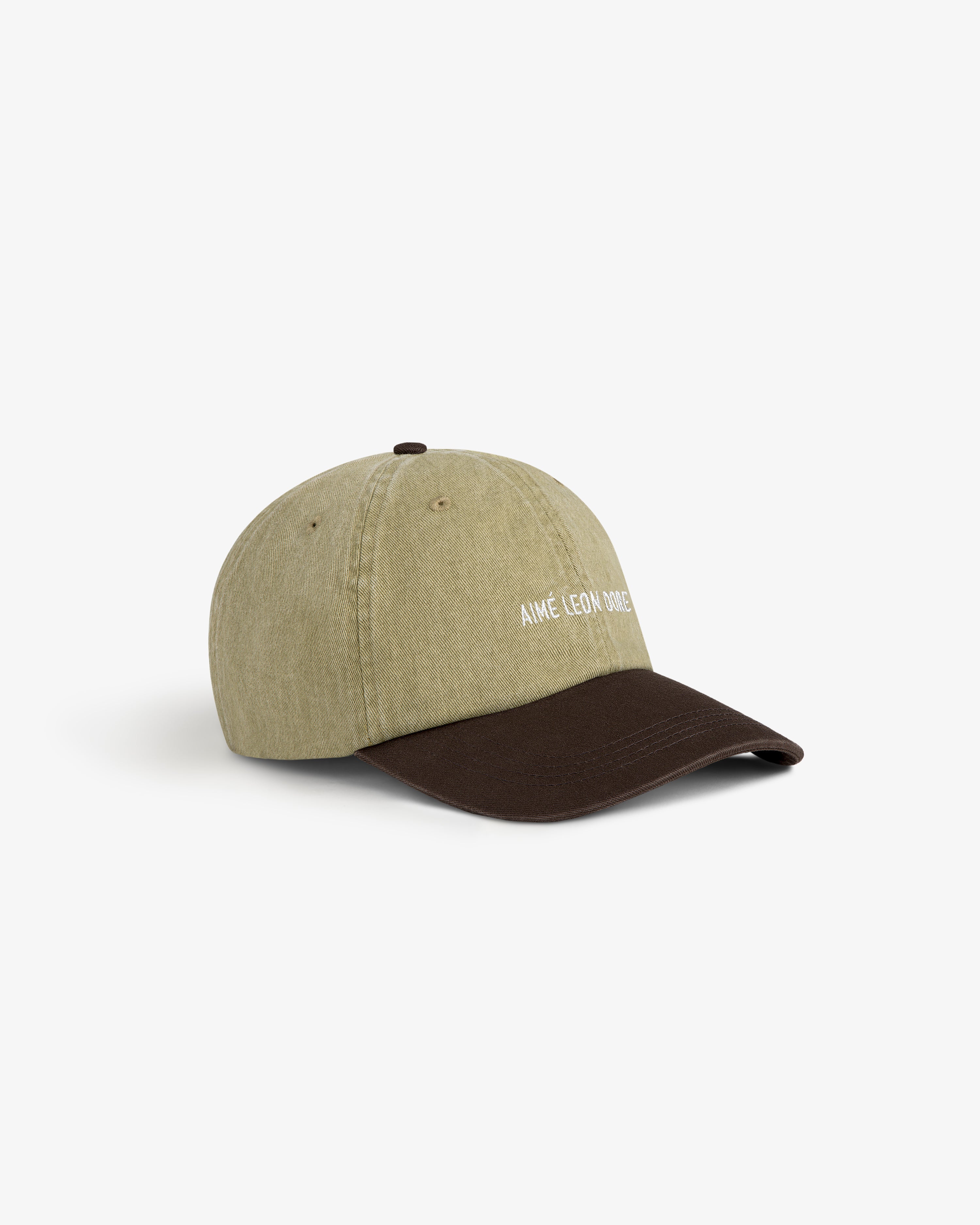 aim-leon-dore-pigment-dyed-logo-cap-taupe-braun image 3