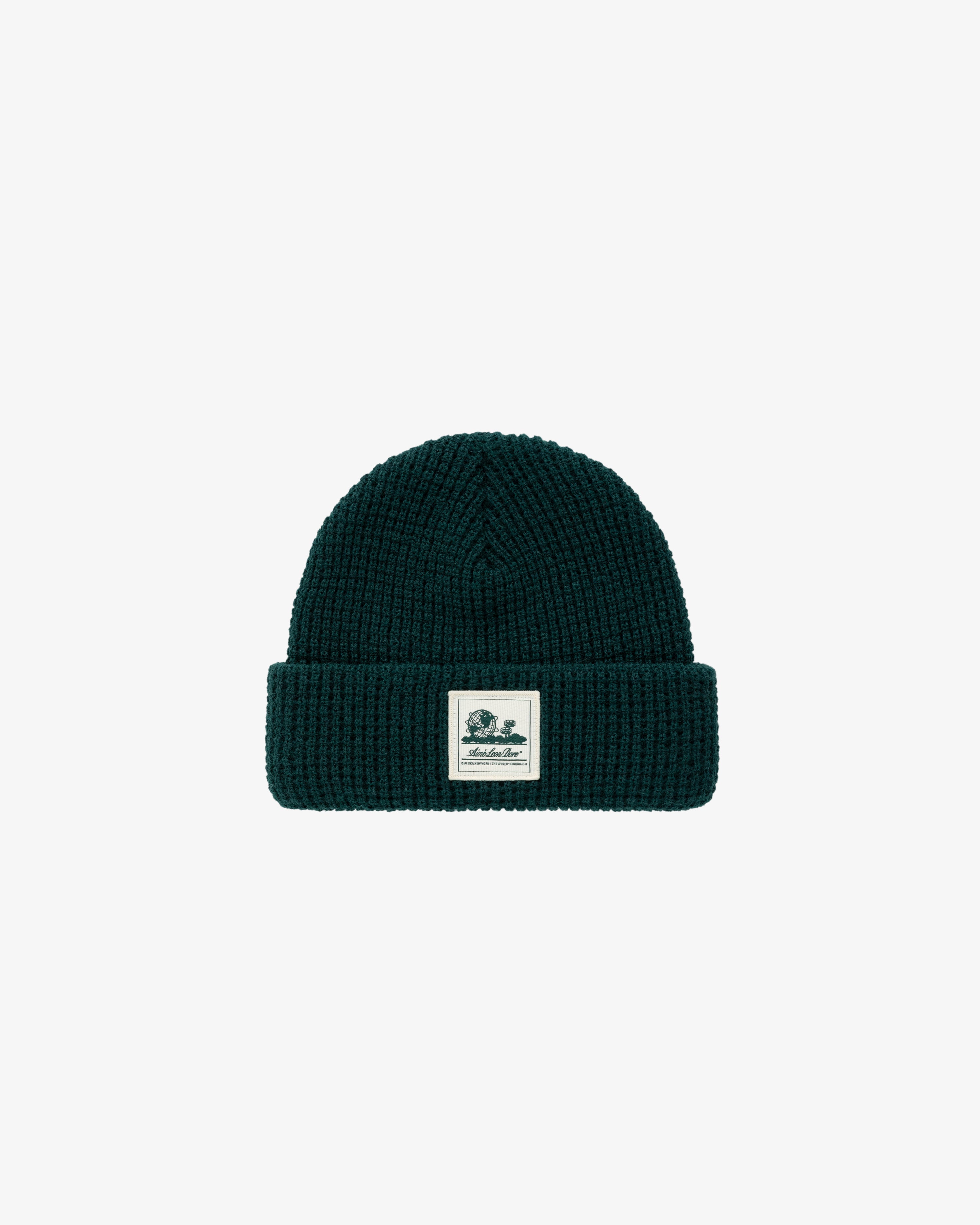 aim-leon-dore-waffle-knit-beanie-m-tze-gr-n image 2