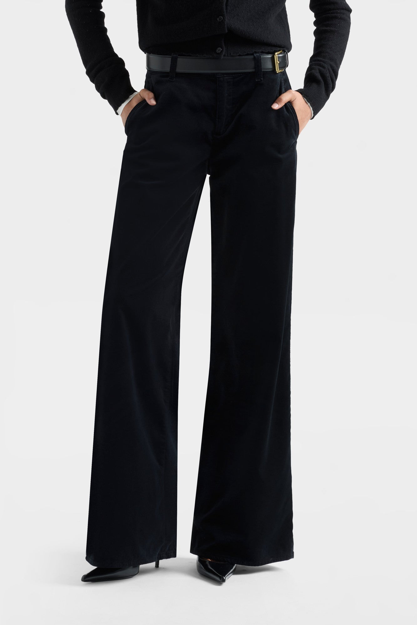 7-for-all-mankind-lotta-wide-leg-hose-samt-schwarz-damen image 3