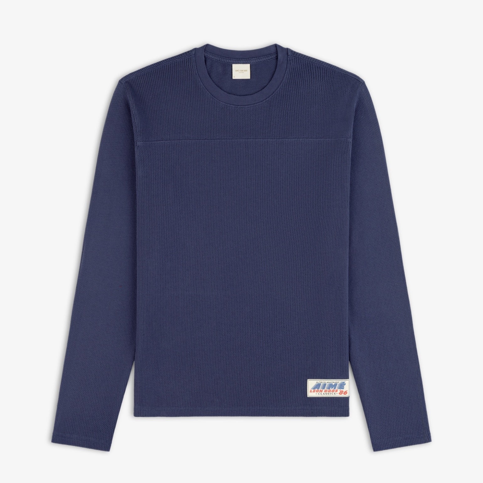 aim-leon-dore-long-sleeve-mesh-football-tee-blau image 1