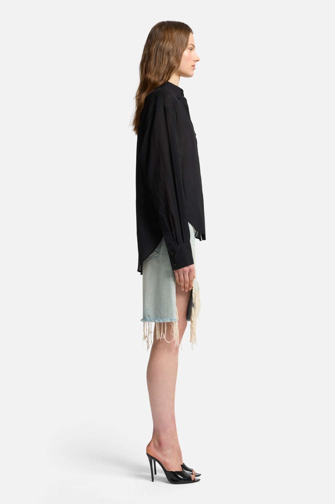 7-for-all-mankind-oversize-button-down-damen-bluse-schwarz image 6