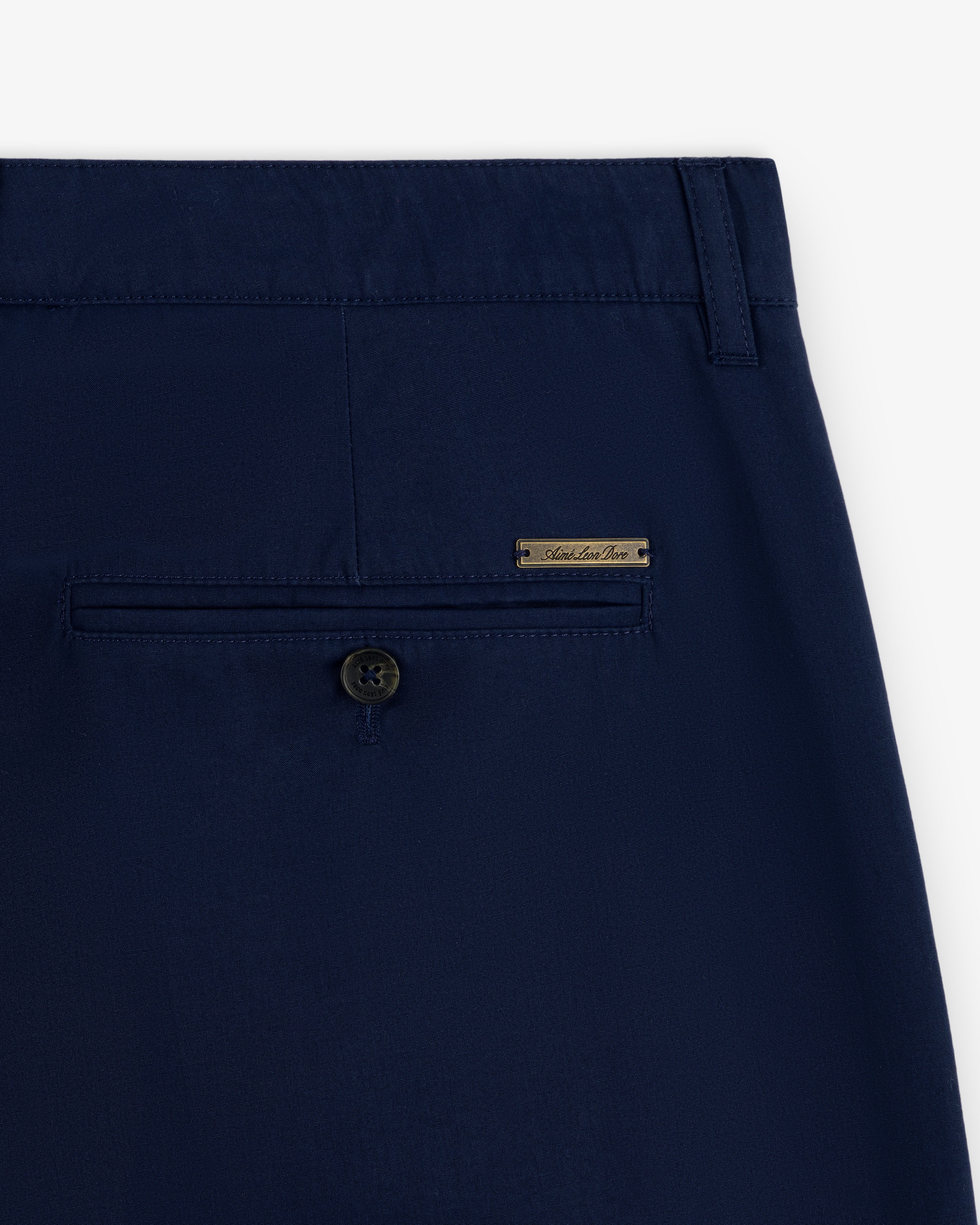 aim-leon-dore-lightweight-pleated-cotton-trouser-navy-herren-hose image 5