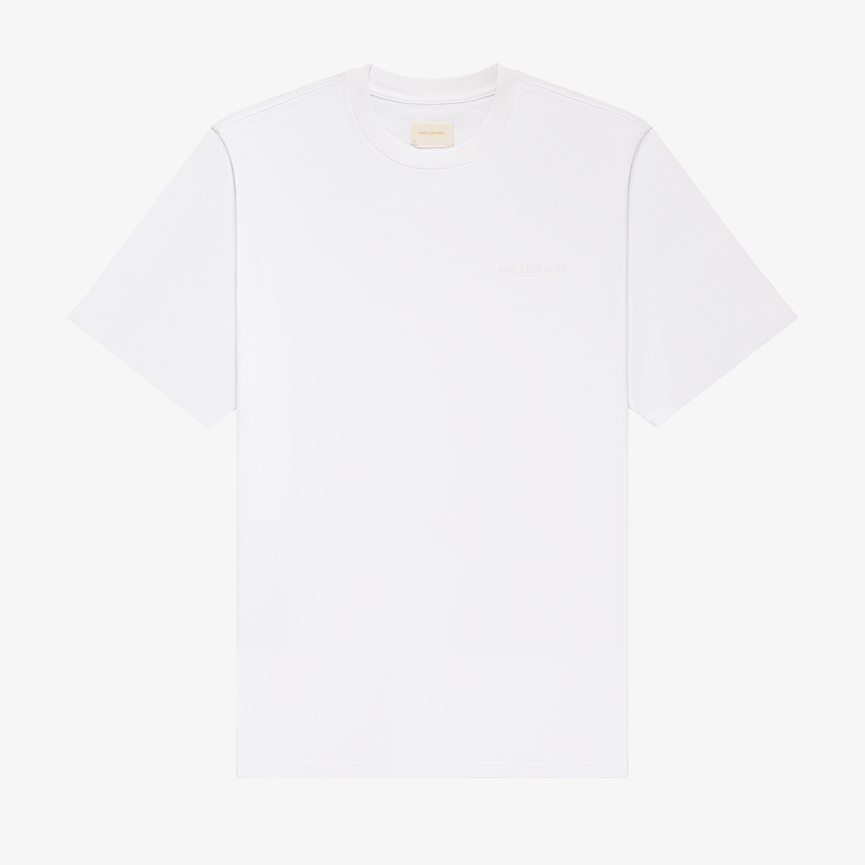 aim-leon-dore-tonal-logo-tee-t-shirt-wei-baumwolle image 1