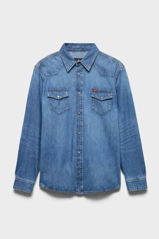 7-for-all-mankind-western-hemd-denim-canyon-herren image 1