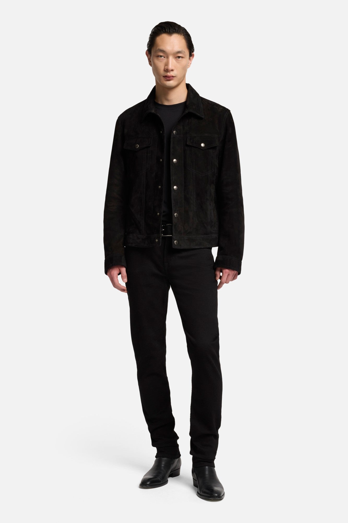 7-for-all-mankind-suede-trucker-jacke-black-herren image 2