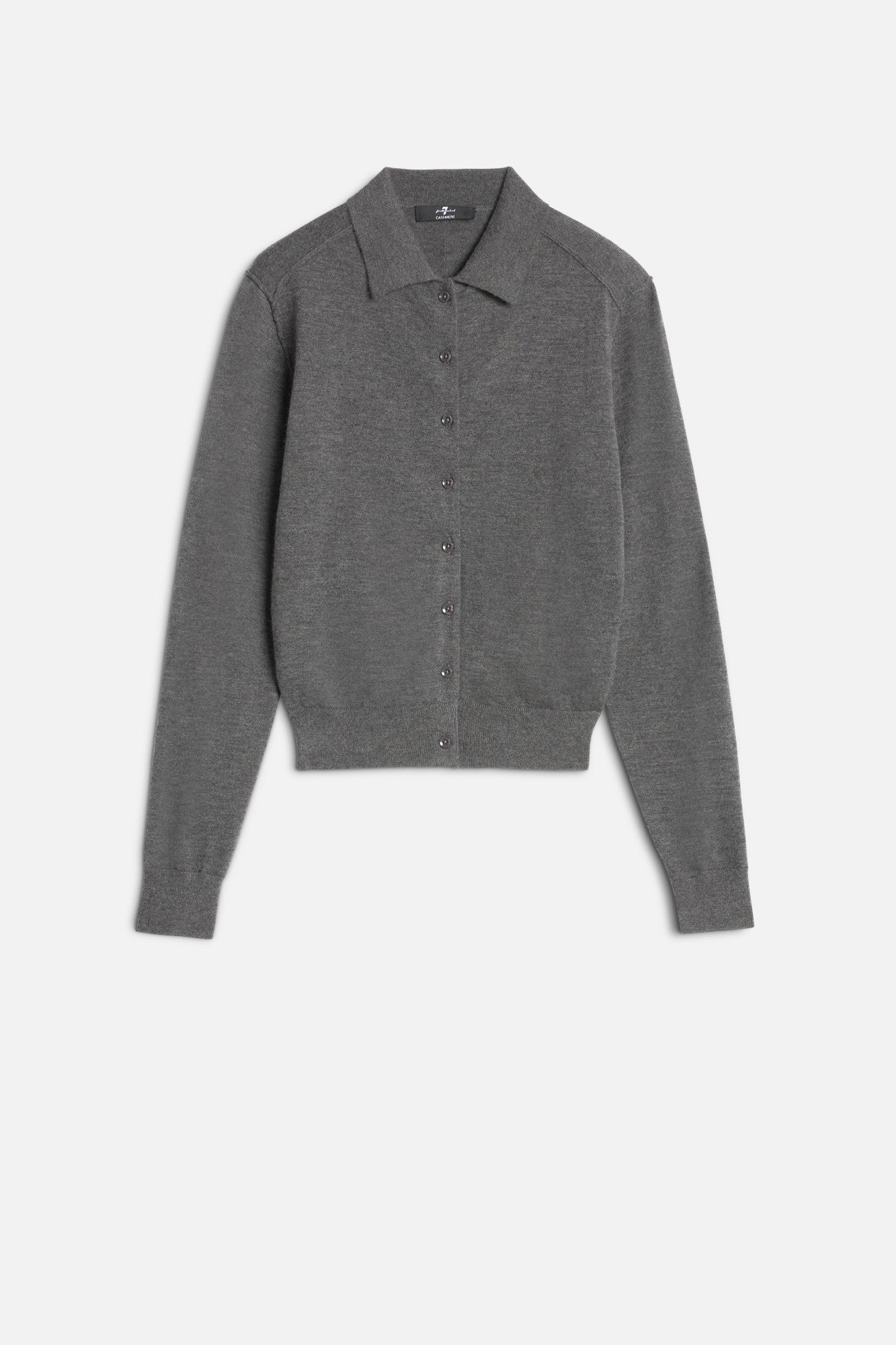 7-for-all-mankind-cashmere-polo-cardigan-damen-strickjacke-korat-grau image 1