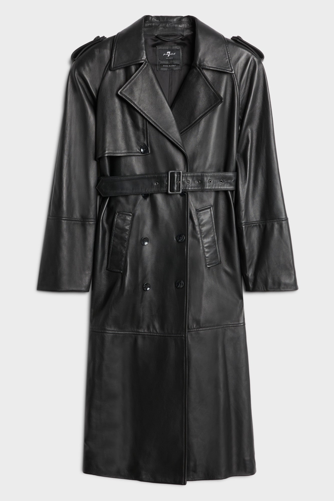 7-for-all-mankind-leather-trench-coat-black-damen-ledermantel image 1