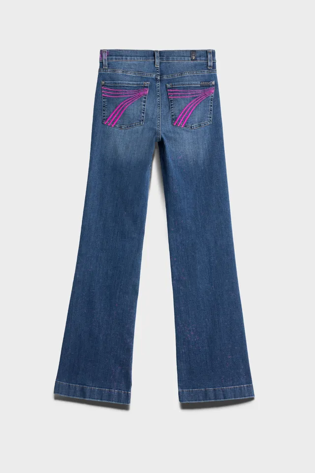 7-for-all-mankind-tailorless-dojo-flare-jeans-denim-rosie-damen image 1