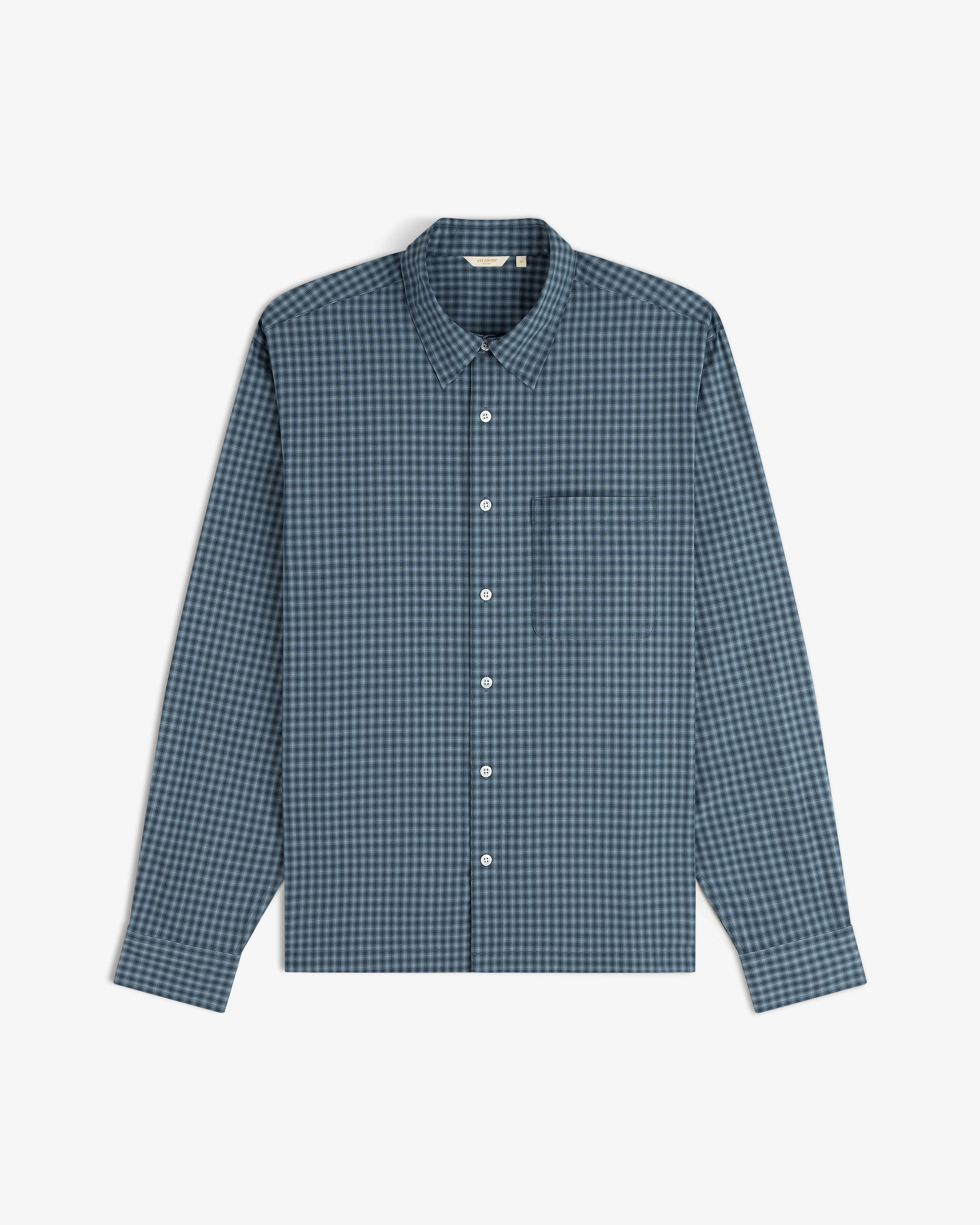 aim-leon-dore-plaid-casual-shirt-blaues-karohemd-regular-fit image 2