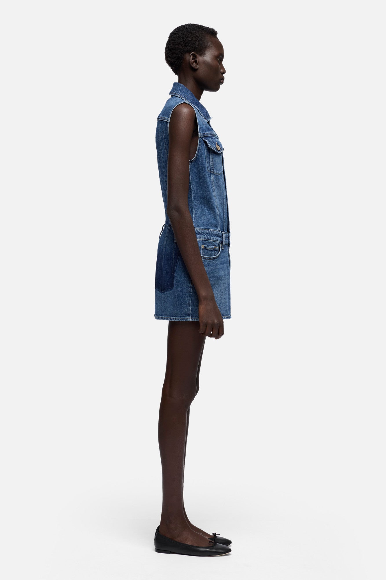 7-for-all-mankind-darted-mini-dress-comfort-seaside-damen image 6