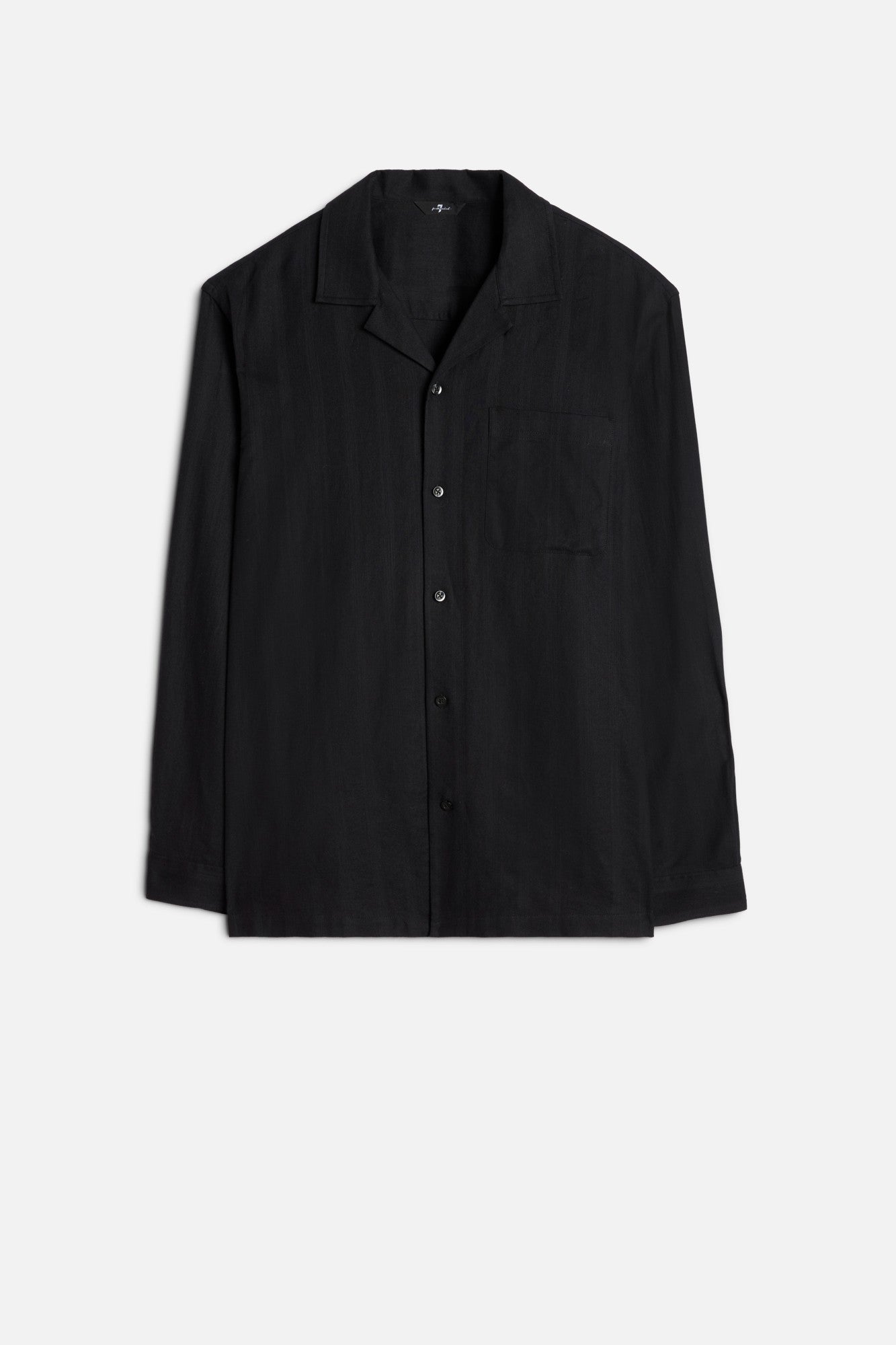 7-for-all-mankind-linen-blend-camp-shirt-black-langarm image 1