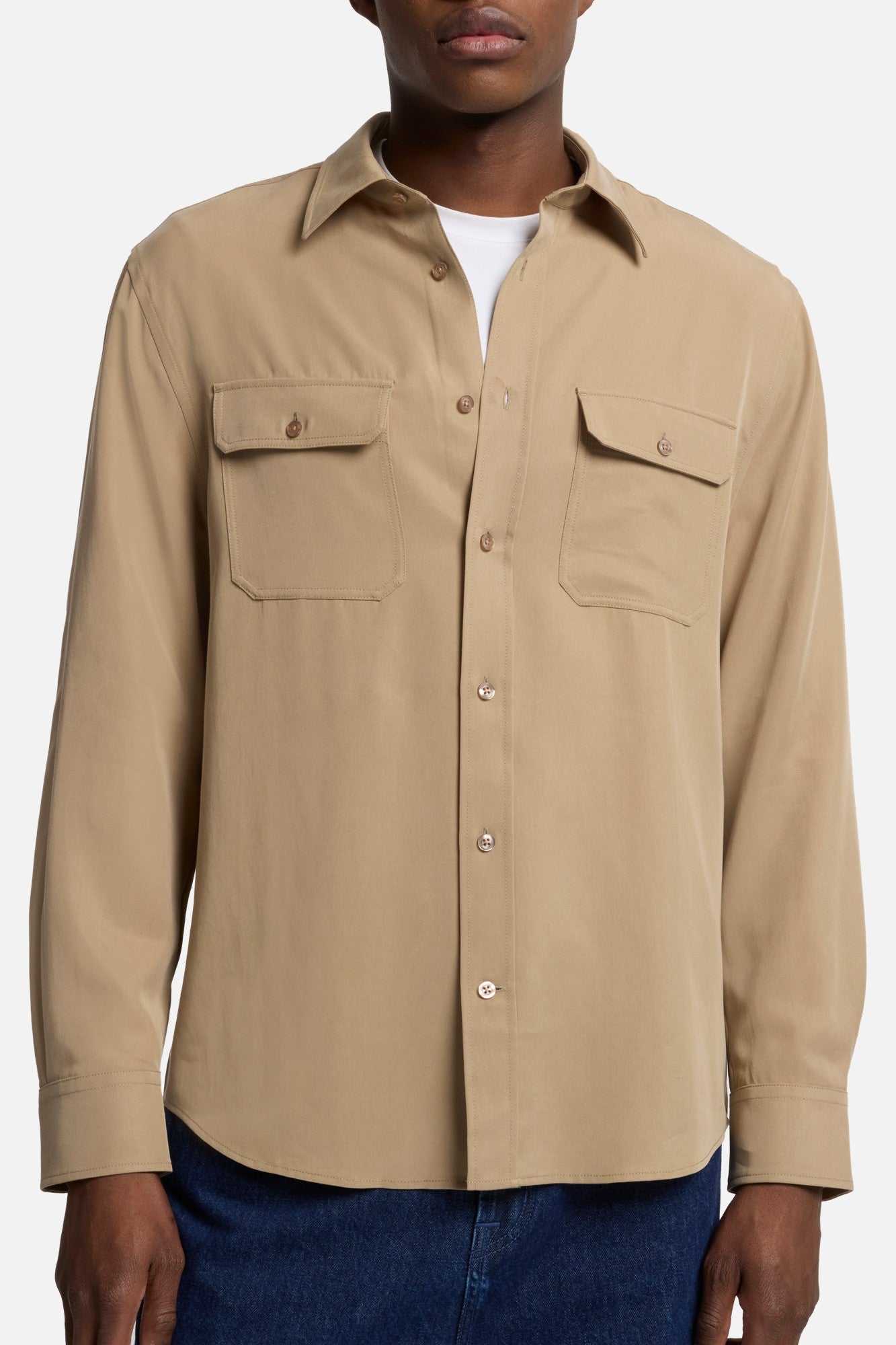 7-for-all-mankind-fluid-military-shirt-taupe-herren-hemd image 4