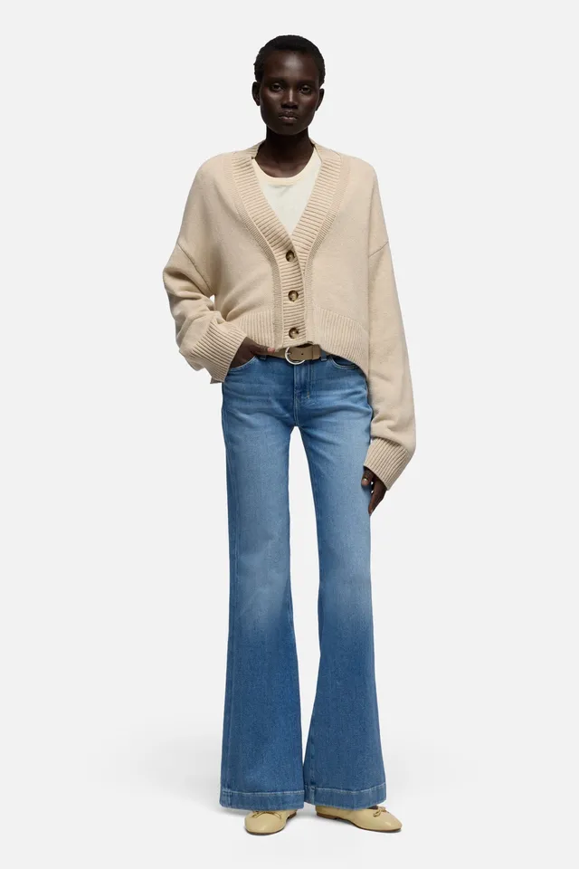 7-for-all-mankind-dojo-36-damen-jeans-slim-illusion-bluehaven-flare image 1