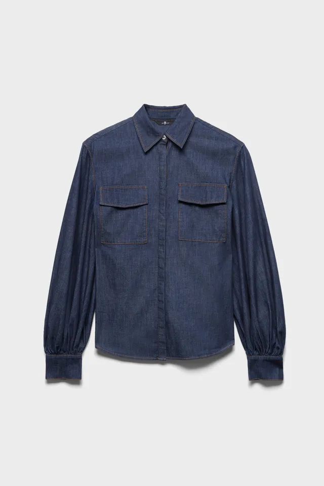 7-for-all-mankind-long-sleeve-regular-shirt-denim-abyss-damen-denimhemd image 1