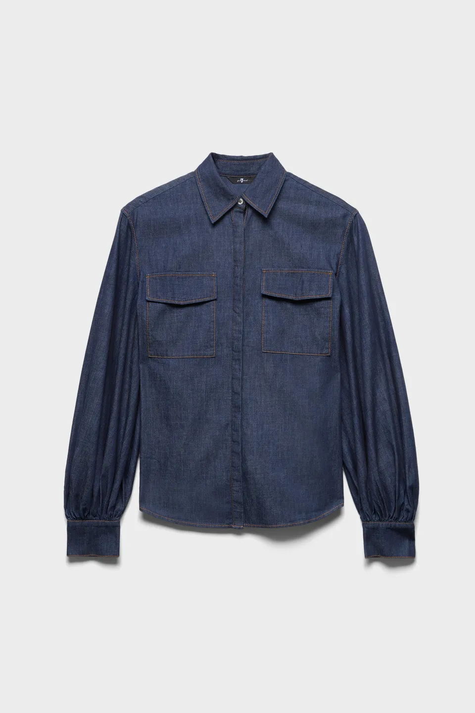 7-for-all-mankind-long-sleeve-regular-shirt-denim-abyss-damen-denimhemd image 1
