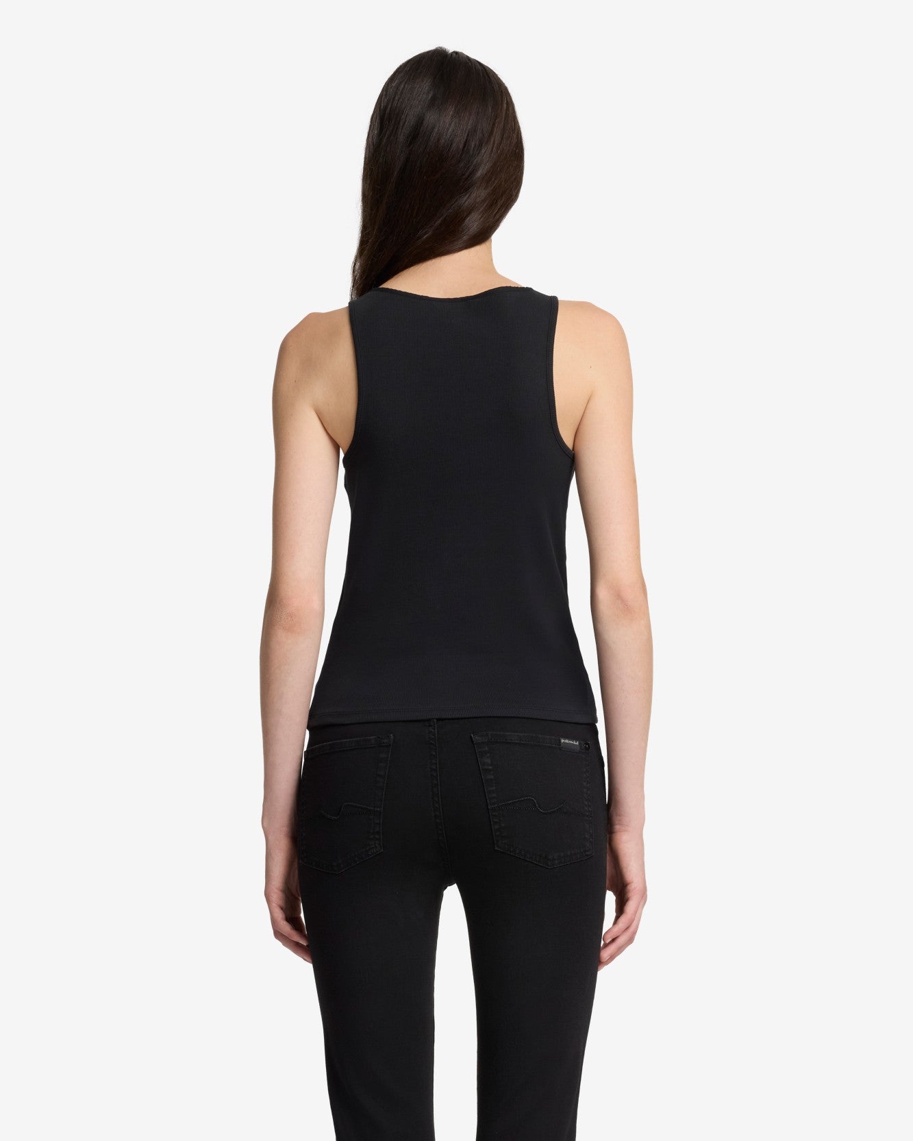 7-for-all-mankind-ribbed-henley-tank-black-damen-ripp-top image 5