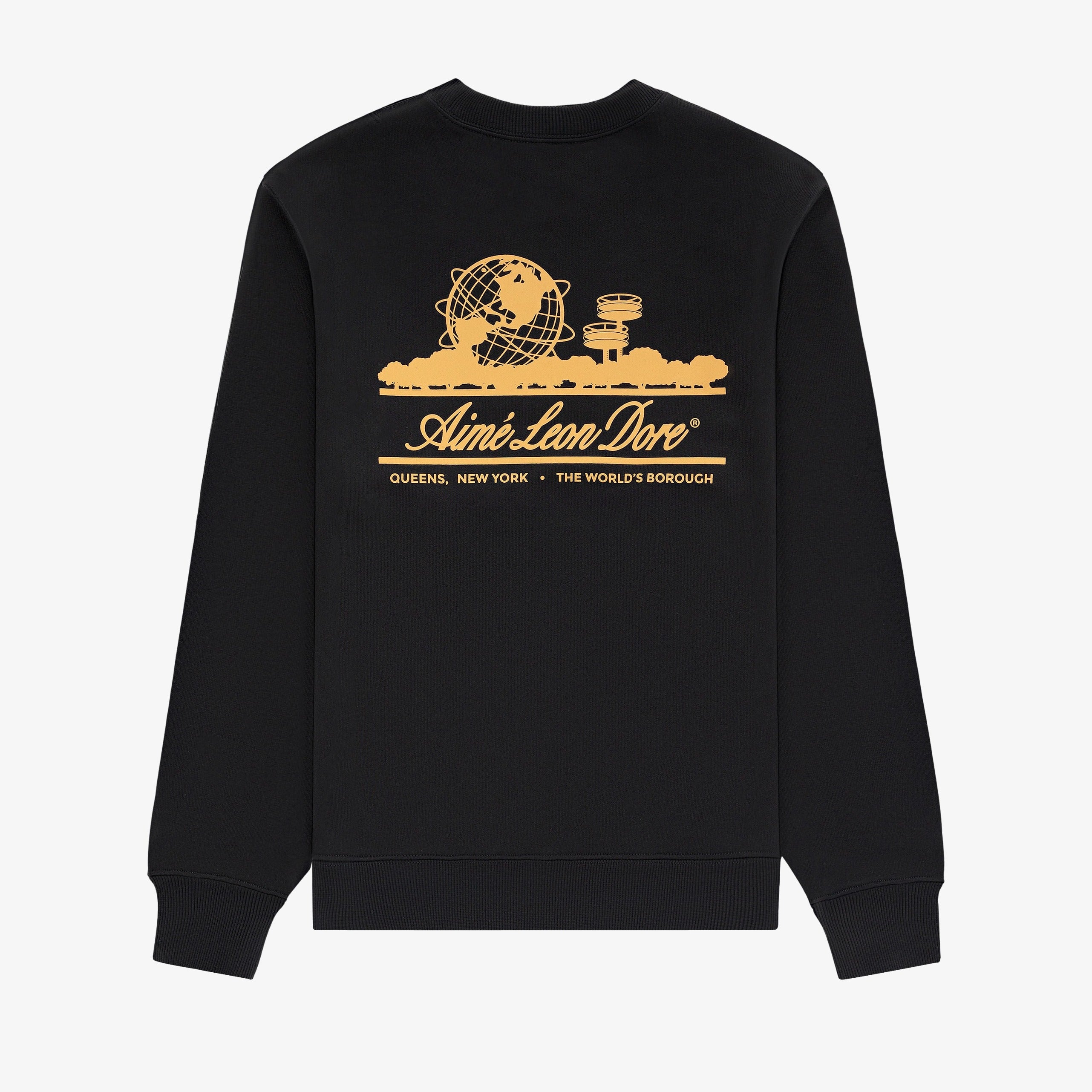aim-leon-dore-unisphere-crewneck-sweatshirt-schwarz image 1