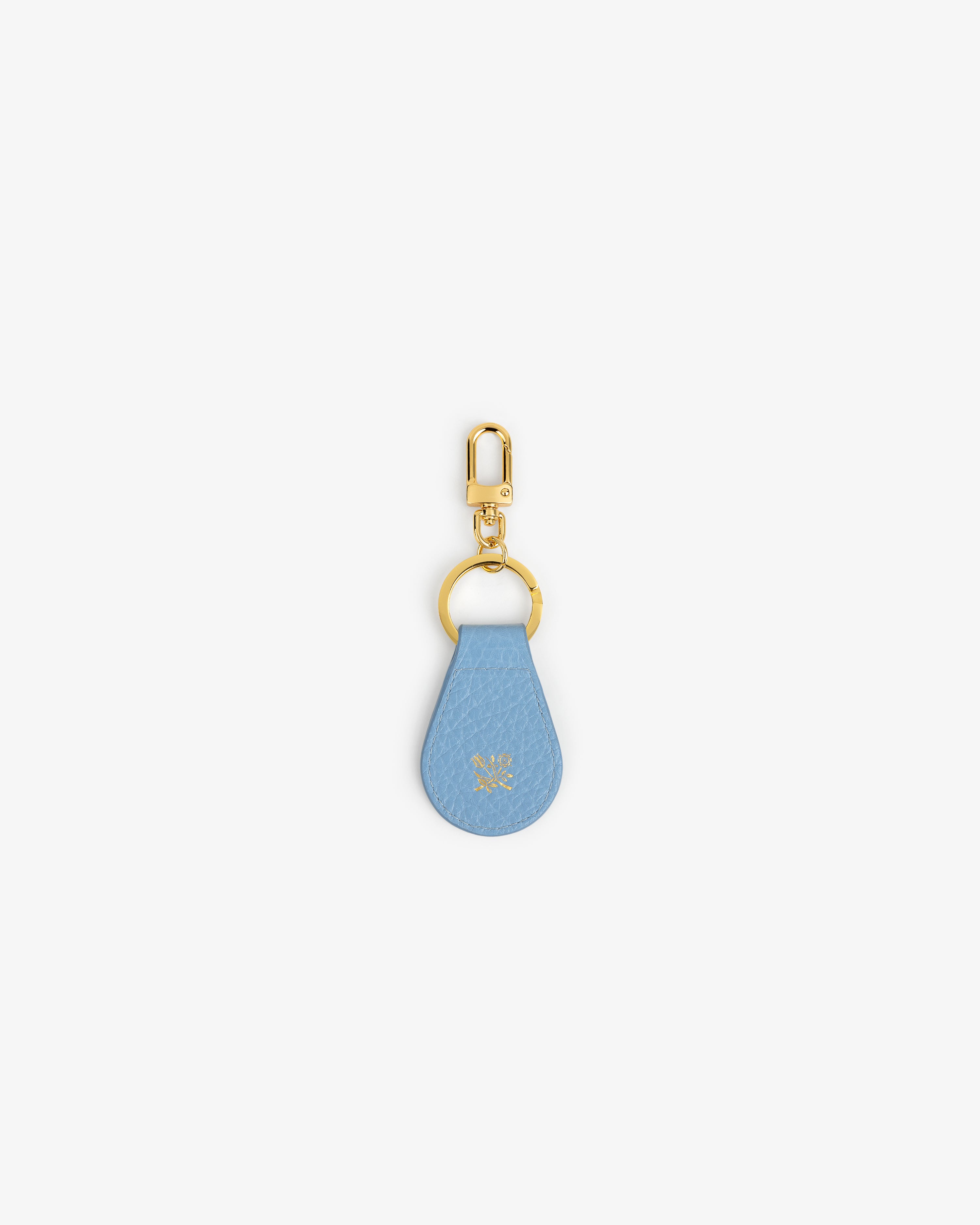 aim-leon-dore-tumbled-leather-key-fob-blue-schl-sselanh-nger-aus-kalbsleder image 2