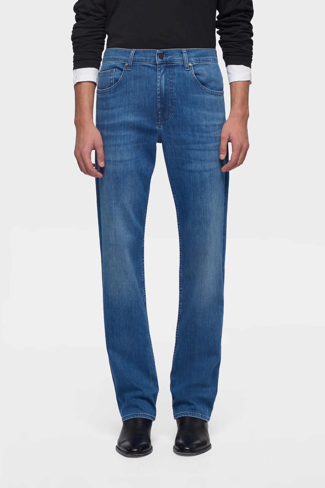 7-for-all-mankind-standard-straight-jeans-luxe-performance-in-mid-blue image 3