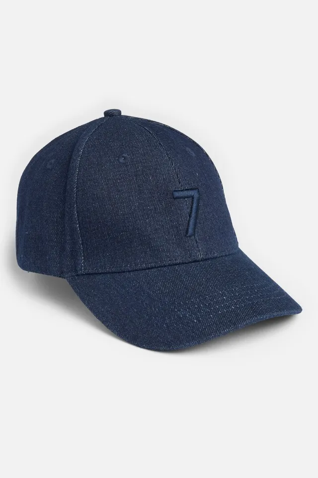 7-for-all-mankind-denim-logo-cap-rinsed-indigo-unisex image 1