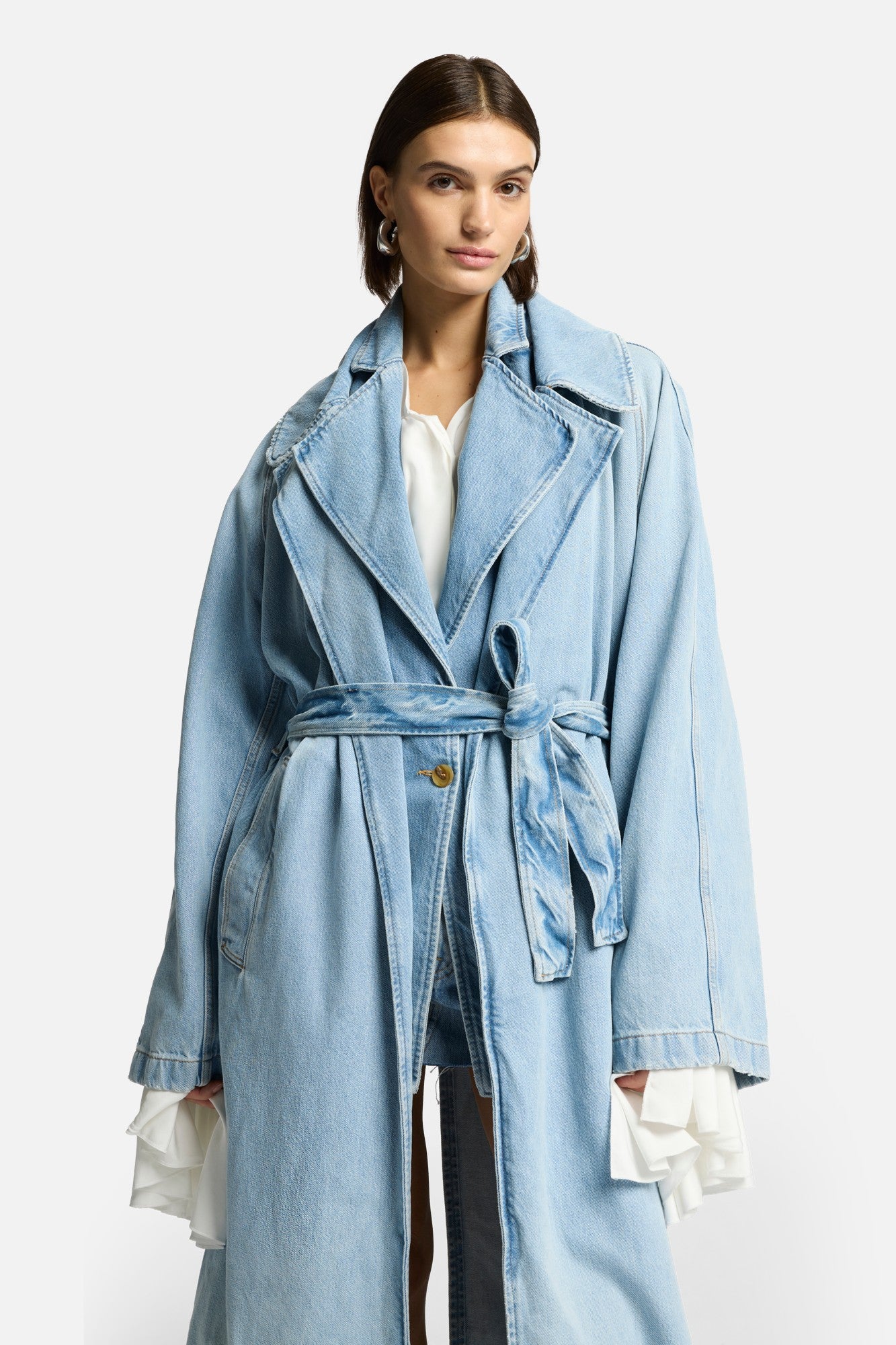 7-for-all-mankind-denim-trench-coat-bleach-damen image 4