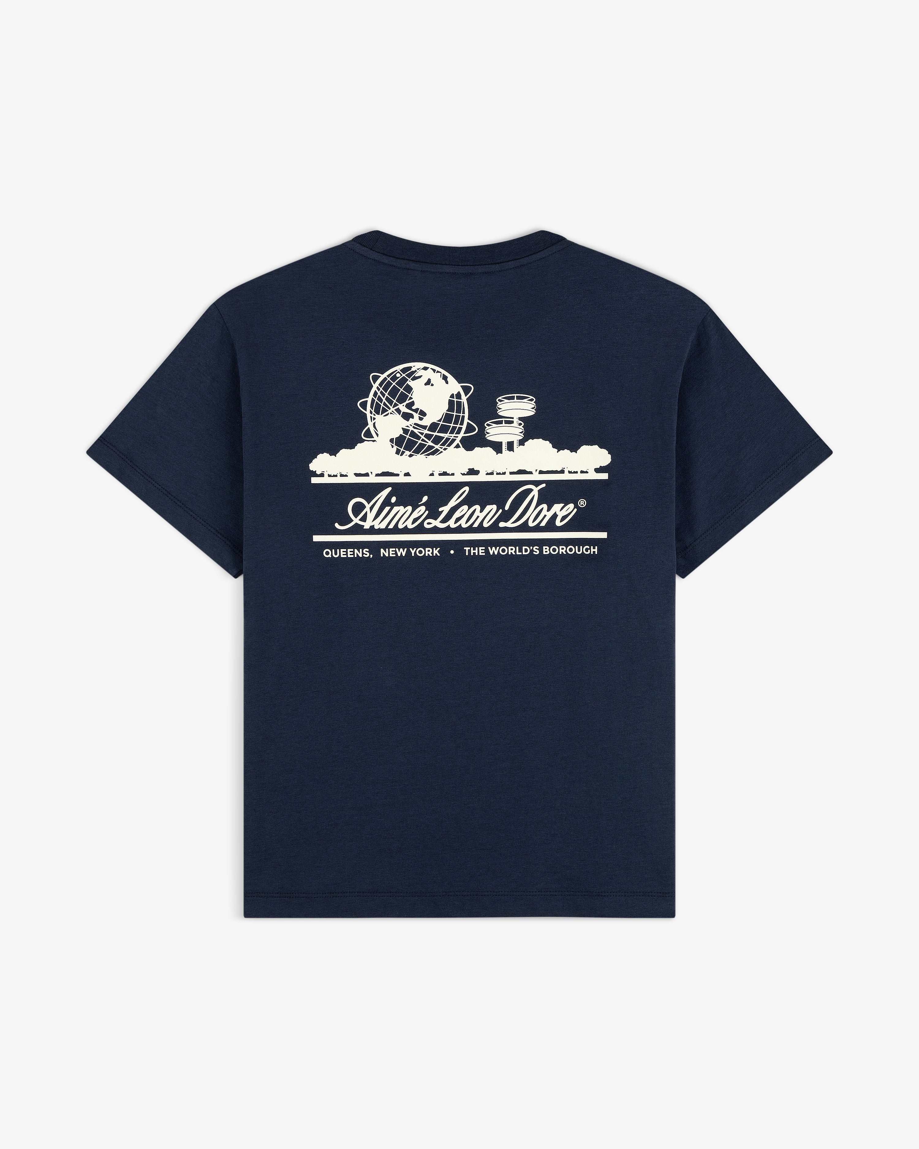 aim-leon-dore-cropped-aloe-blend-unisphere-tee-navy-boxsyg-damen-t-shirt image 2