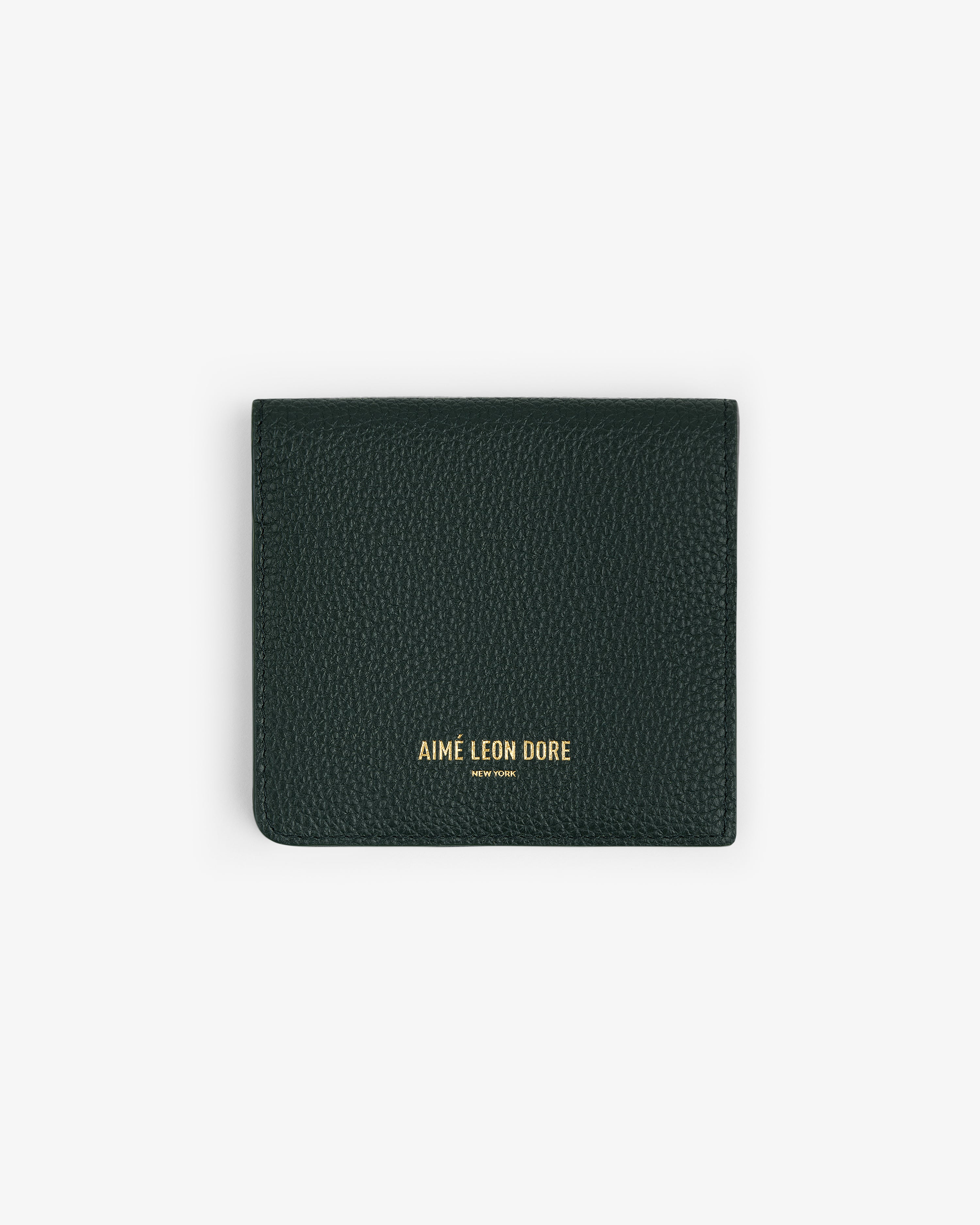 aim-leon-dore-leather-bi-fold-wallet-gr-n image 2