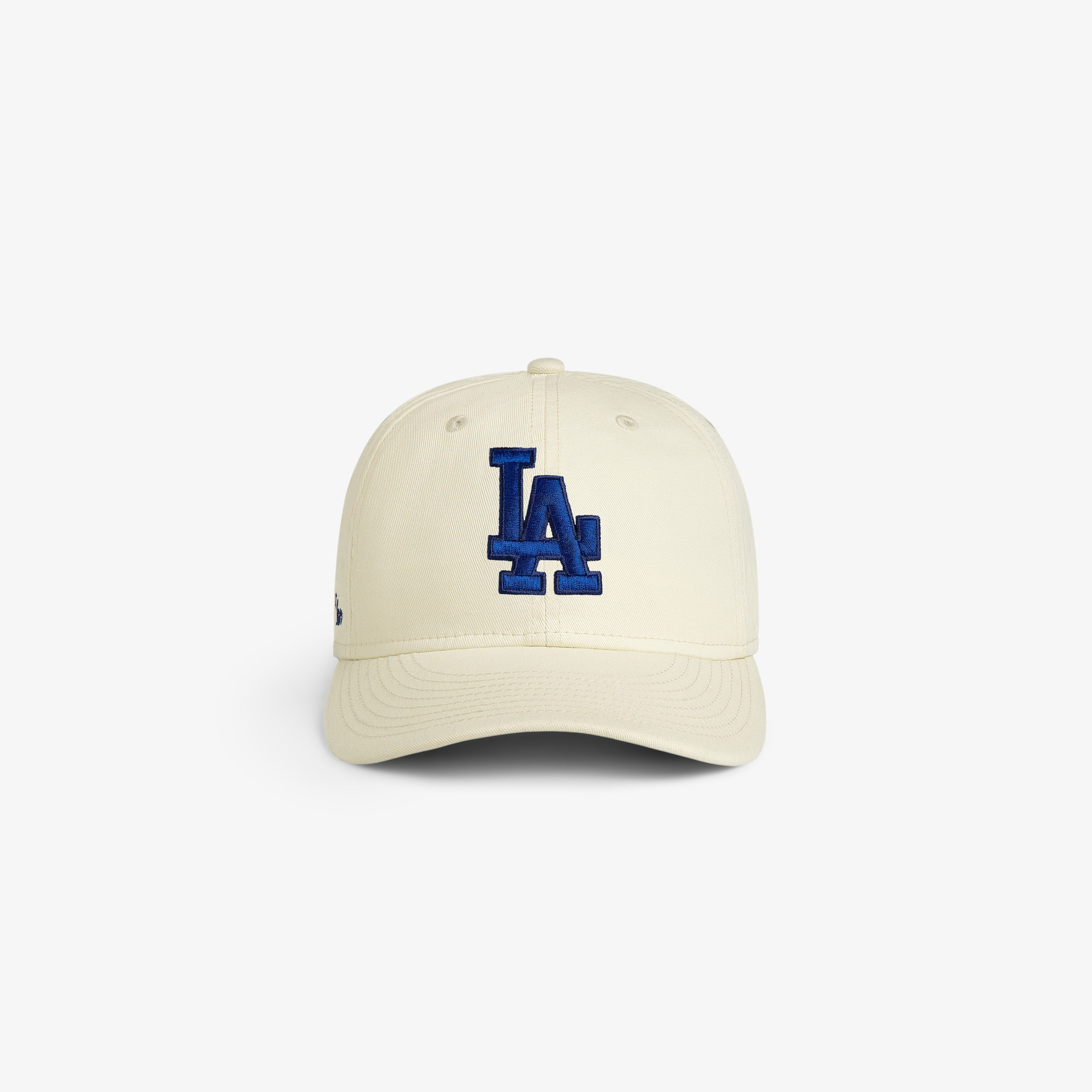 aim-leon-dore-x-new-era-dodgers-retro-fit-hat-creme-strapback-cap image 1
