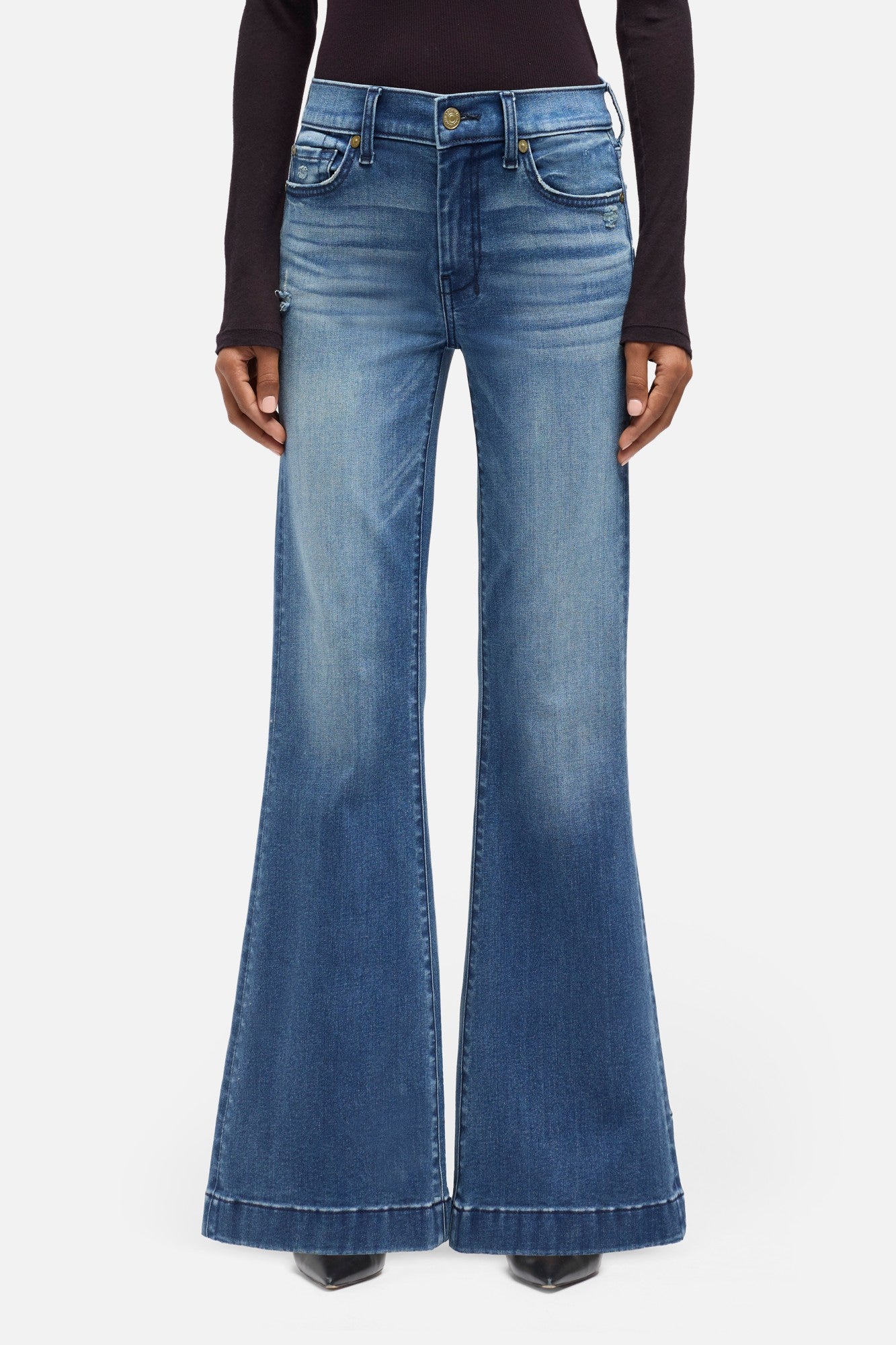 7-for-all-mankind-dojo-flare-jeans-pond-blue-short-30-damen image 3