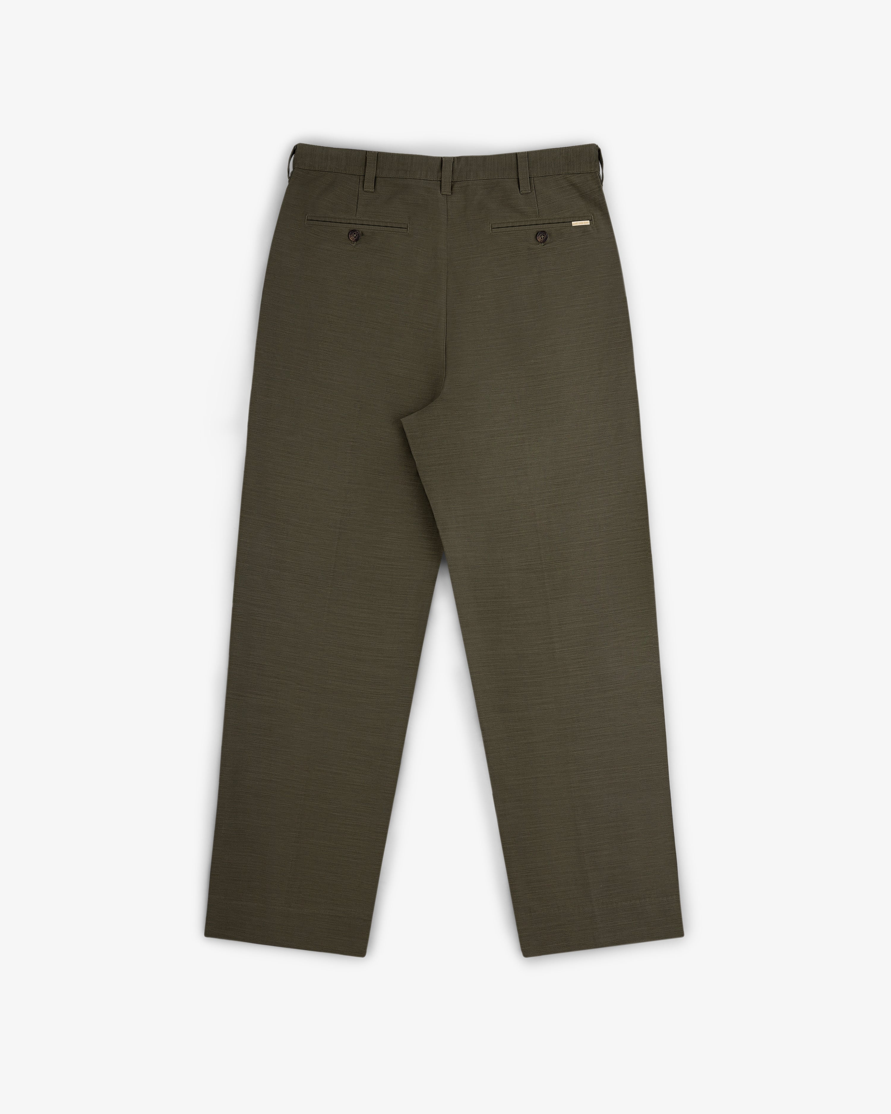 aim-leon-dore-double-pleated-hose-olive-baumwolle image 3