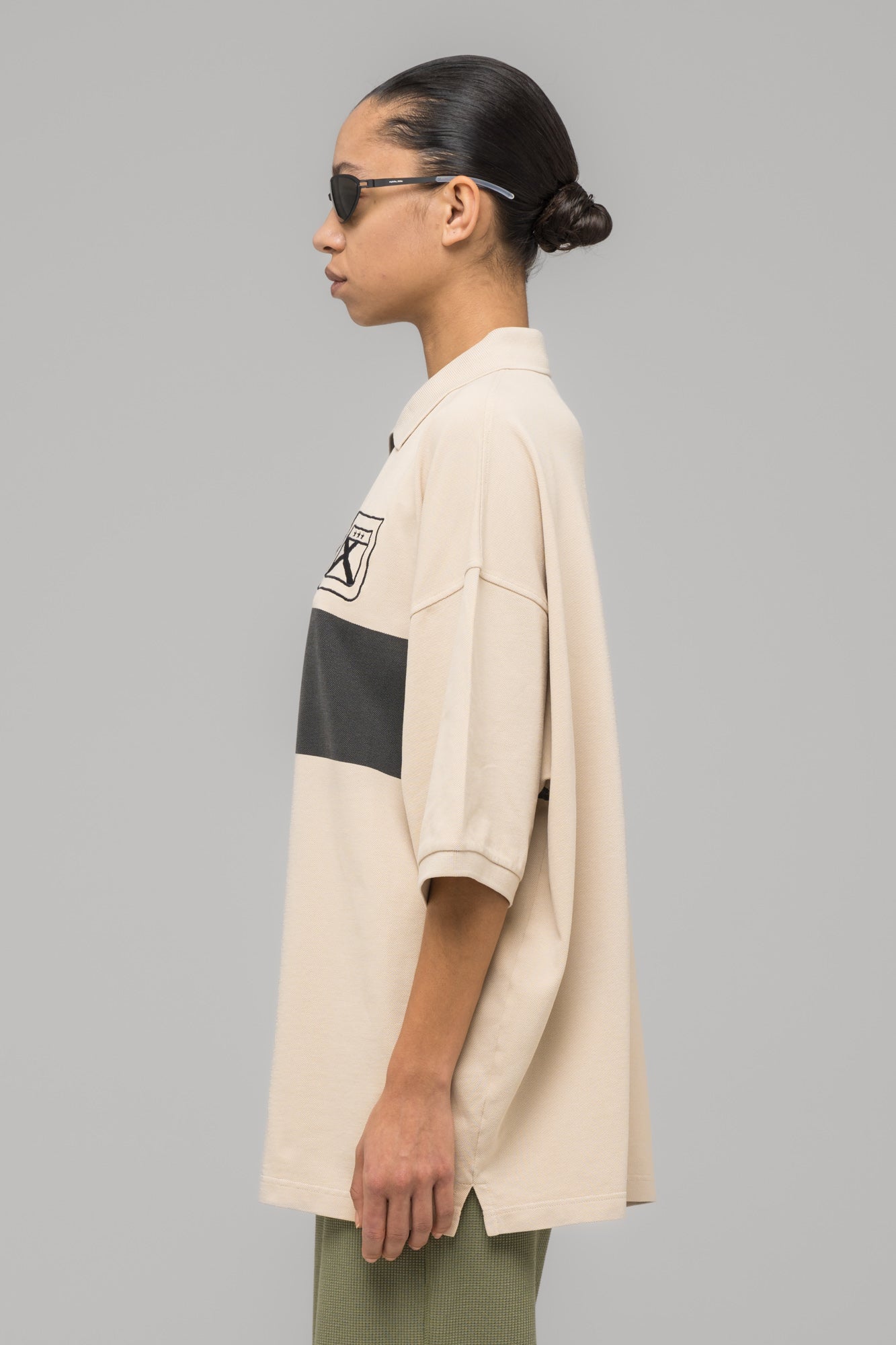 032c-fainting-cross-oversized-polo-shirt-stone-washed image 4