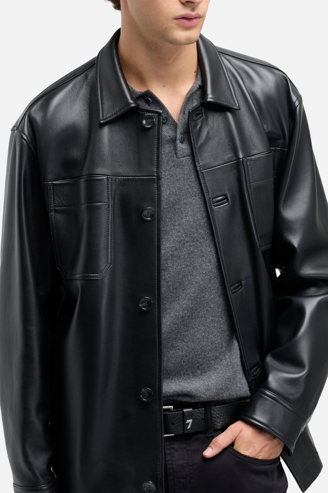 7-for-all-mankind-leder-overshirt-schwarz-italien image 4