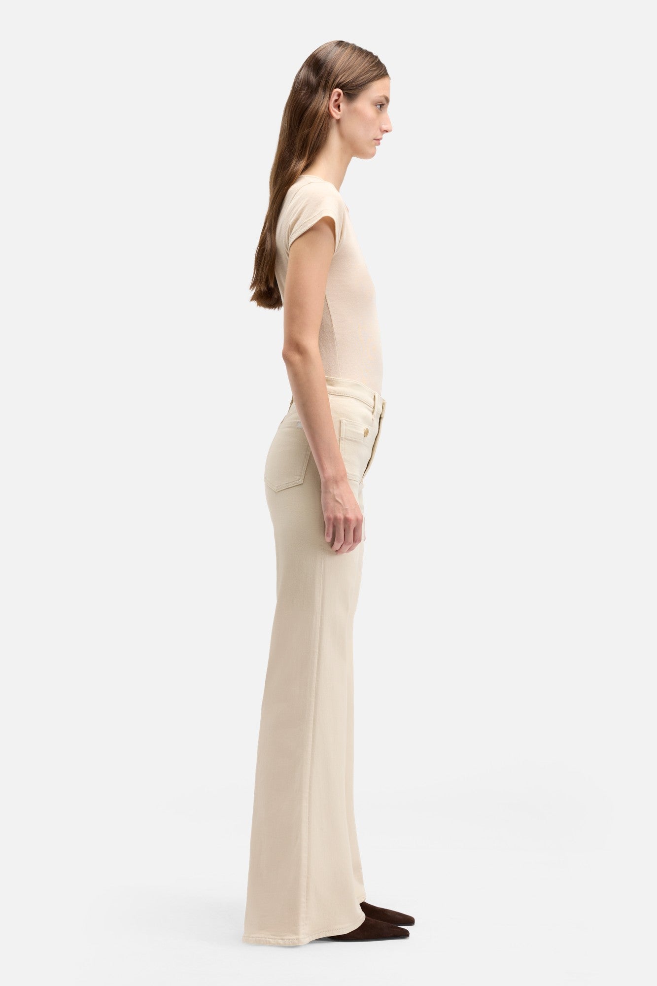 7-for-all-mankind-tailorless-luxe-vintage-modern-dojo-oatmeal-damen-flare-jeans image 6