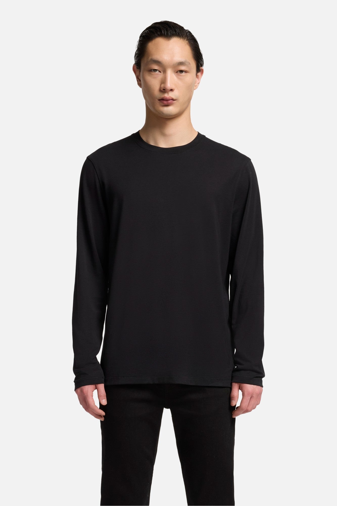 7-for-all-mankind-lyocell-crewneck-longsleeve-black-herren image 3