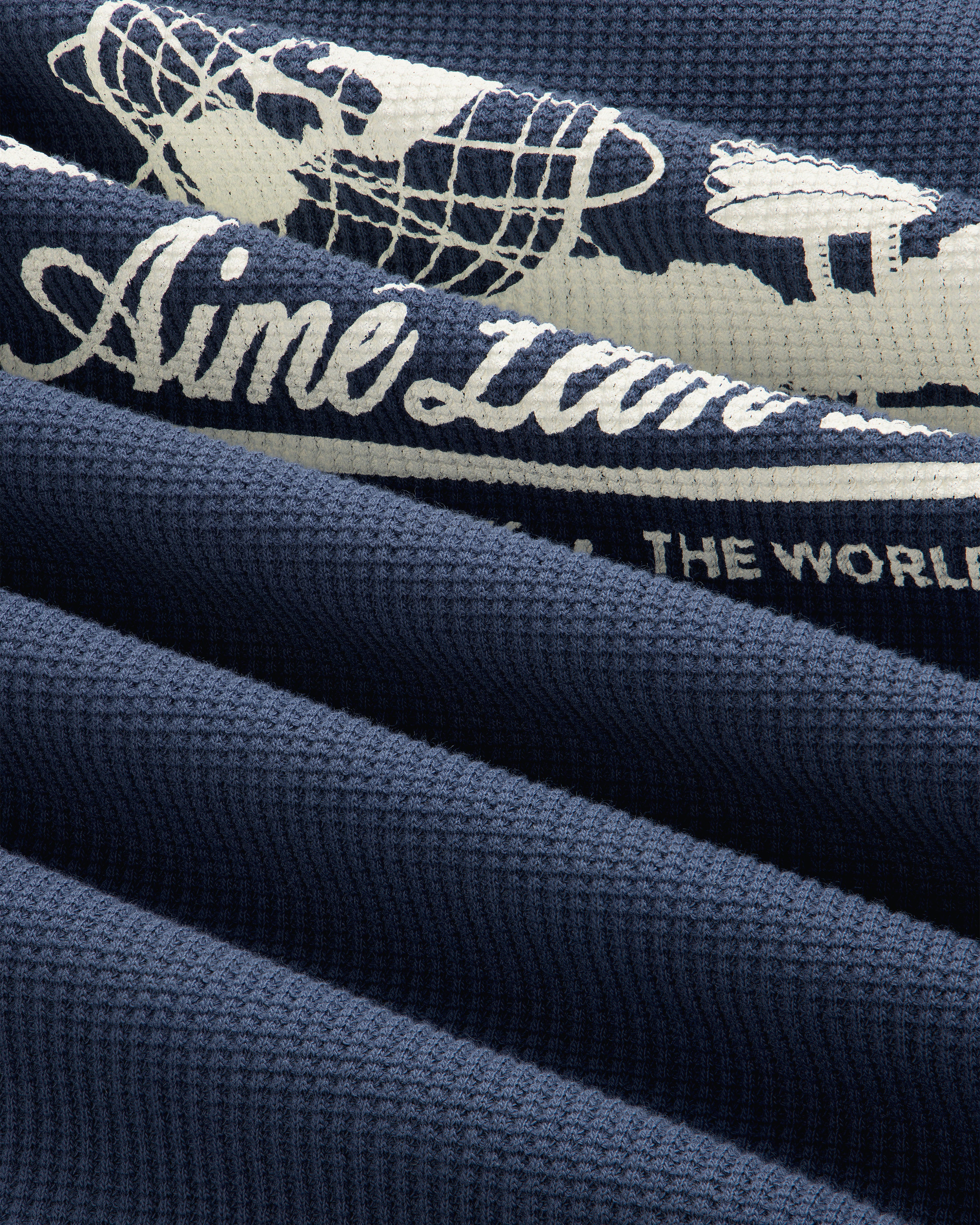 aim-leon-dore-long-sleeve-unisphere-waffle-thermal-navy image 6