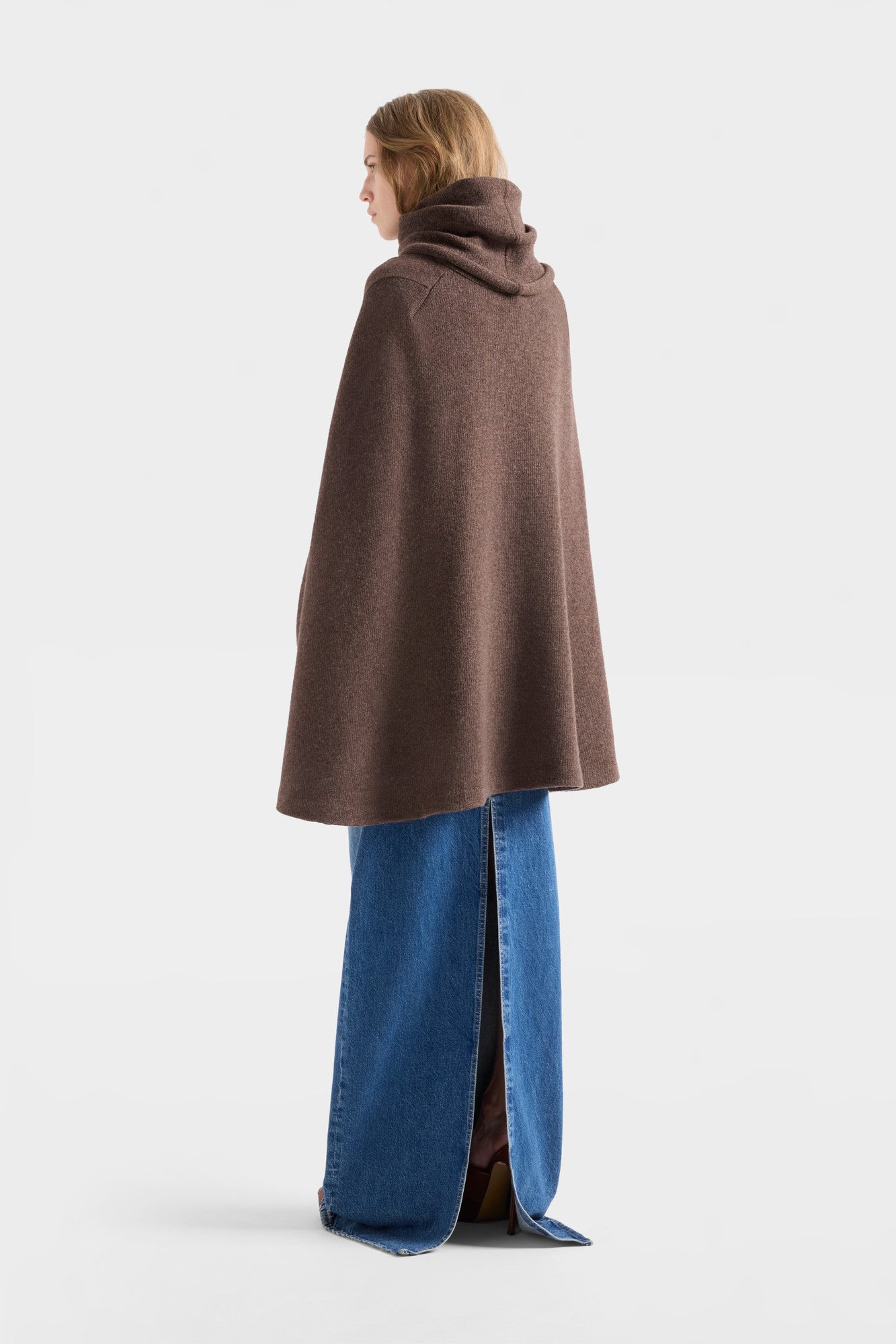 7-for-all-mankind-high-neck-shawl-sweater-wool-bark-damen-pullover image 5