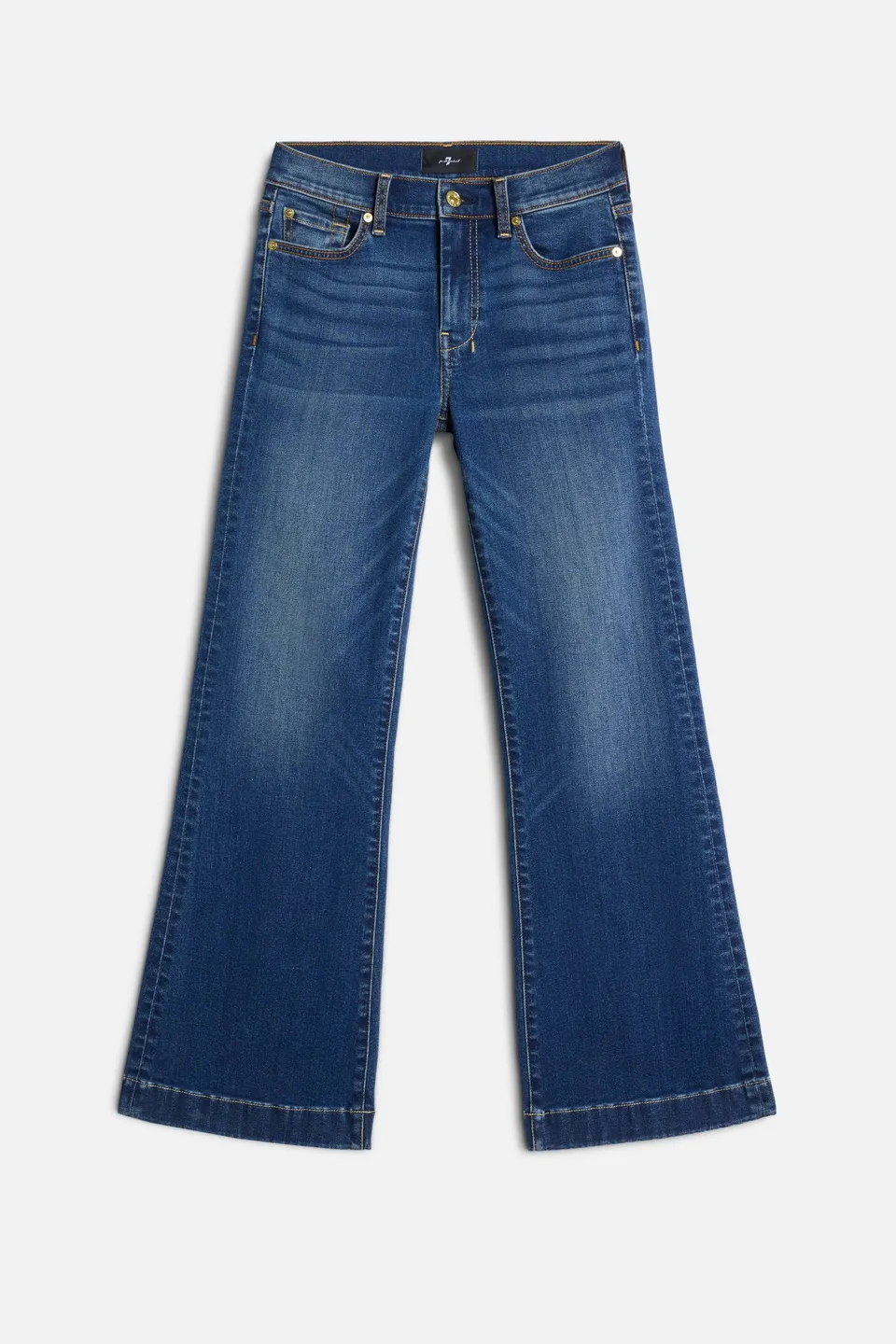 7-for-all-mankind-dojo-short-inseam-flare-jeans-in-medium-melrose image 1